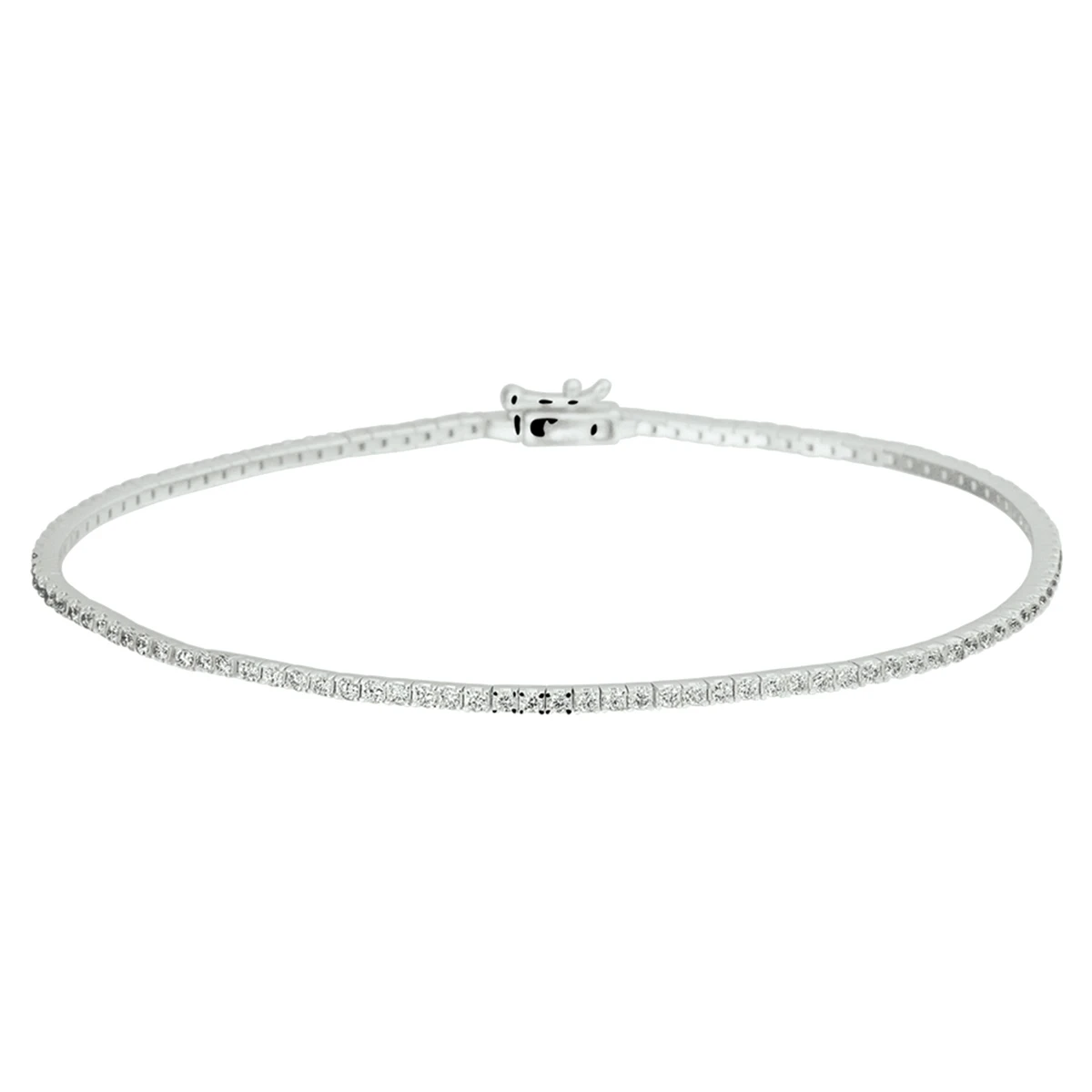 tennisarmband diamant 1,5 mm 18 cm 1.00ct g si 14K witgoud