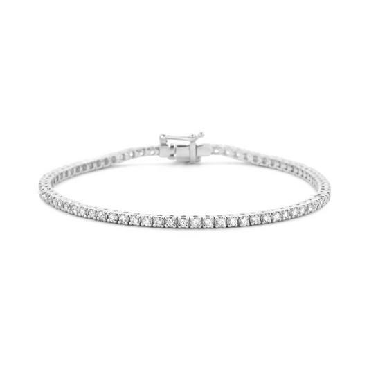tennisarmband diamant 2.00ct h si 2,3 mm 17,5 cm 14K witgoud