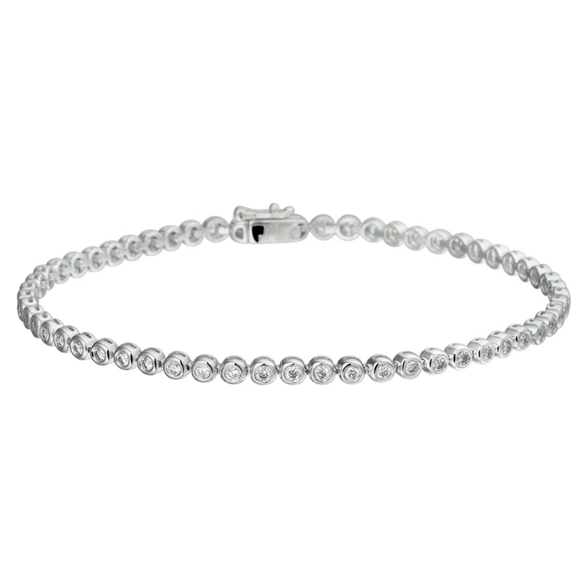 tennisarmband diamant 2,9 mm 18 cm 1.00ct g si 14K witgoud