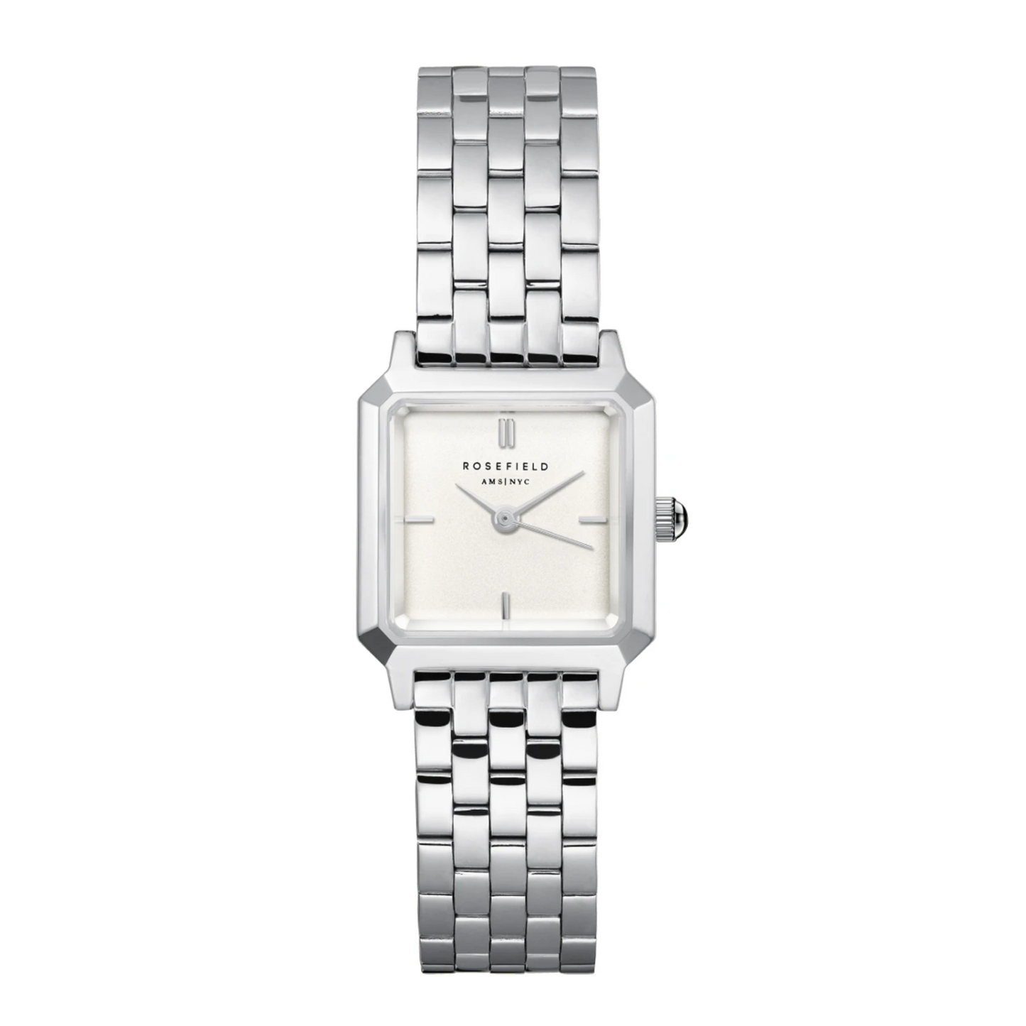 The Boxelle White dial Silver Steel Strap