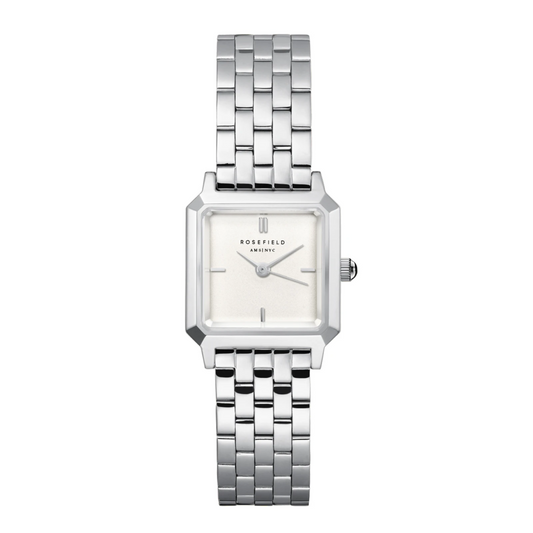 The Boxelle White dial Silver Steel Strap