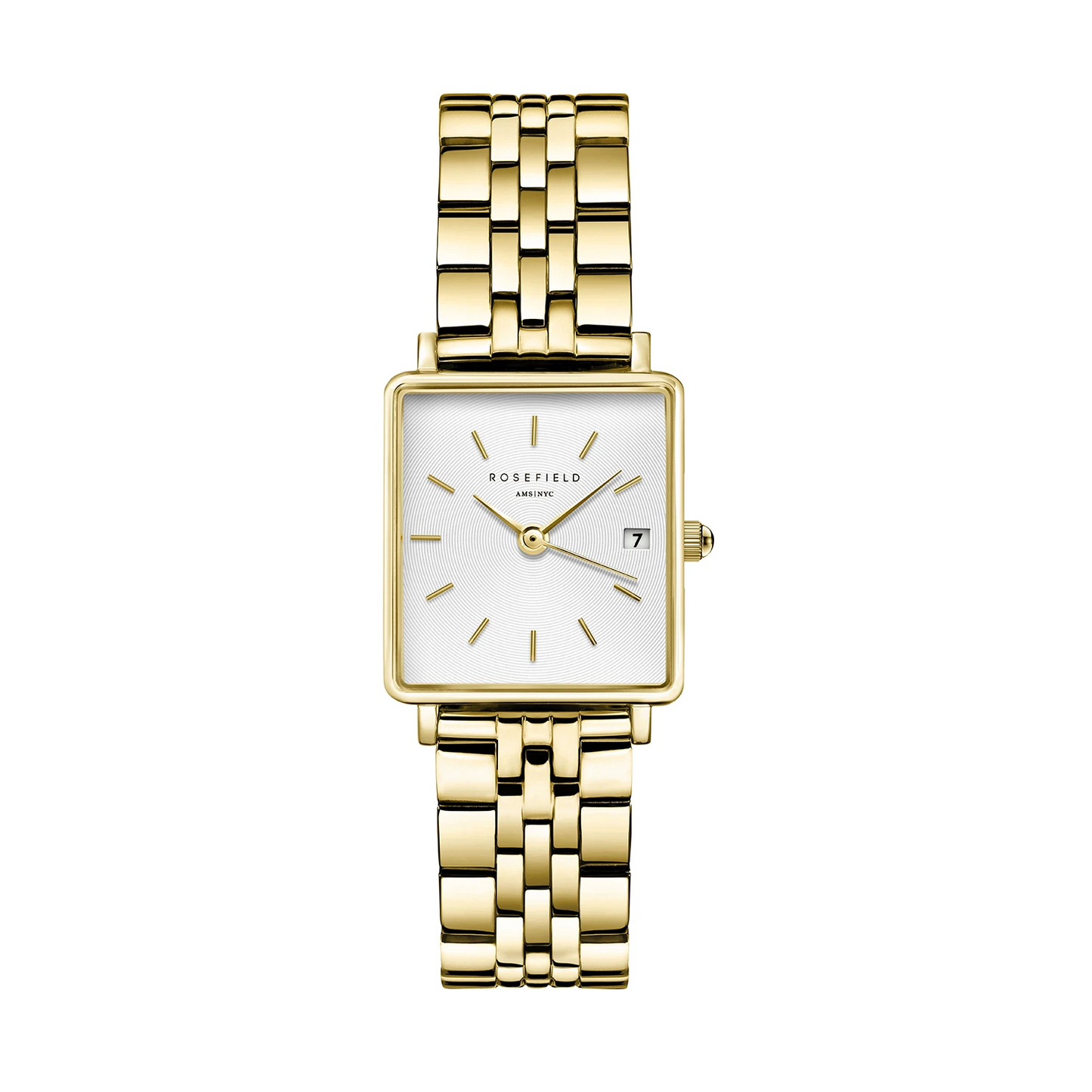 The Boxy XS White Sunray Steel Gold