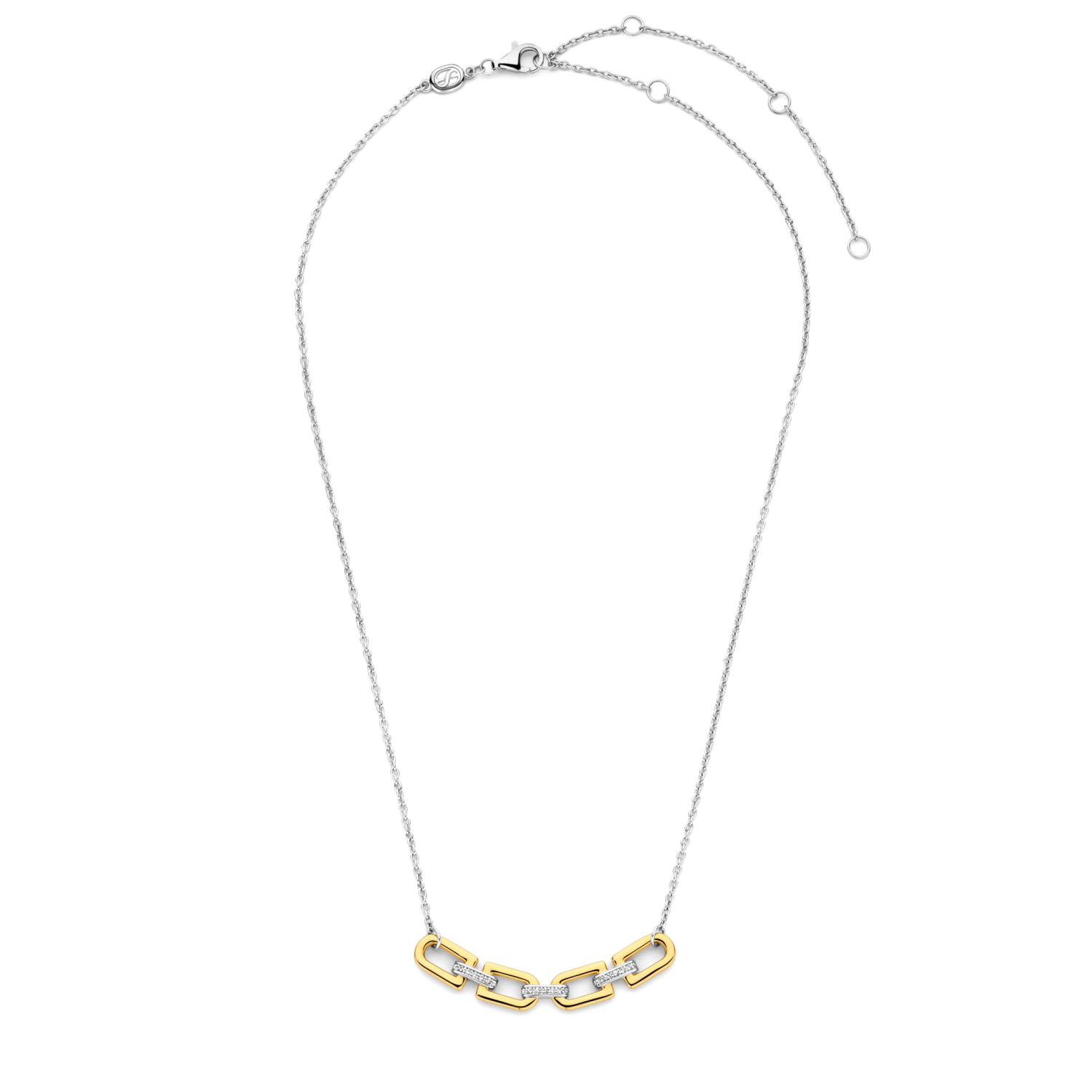 Ti Sento collier verguld zirkonia 42cm | 34044ZY/42