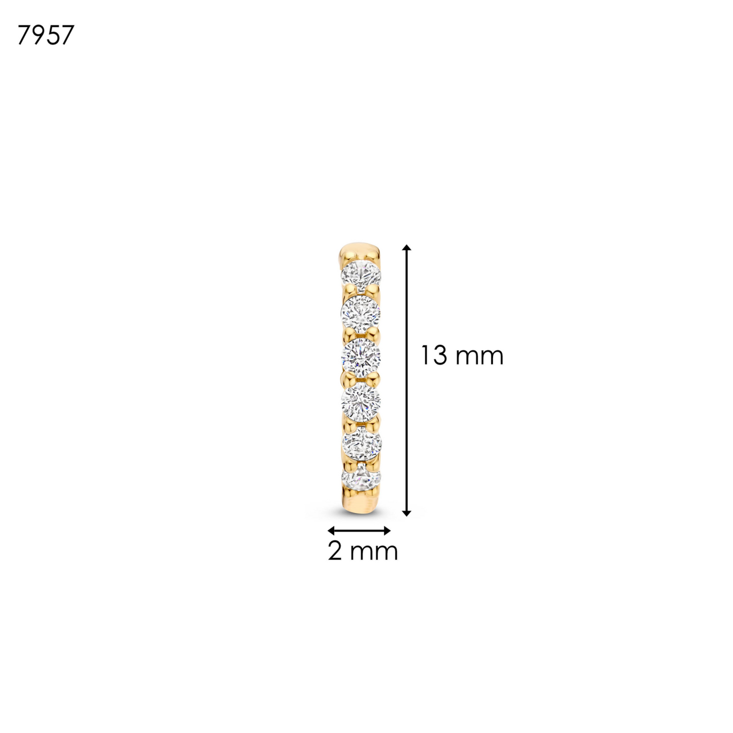 TI SENTO Kleine oorringen - 7957ZY