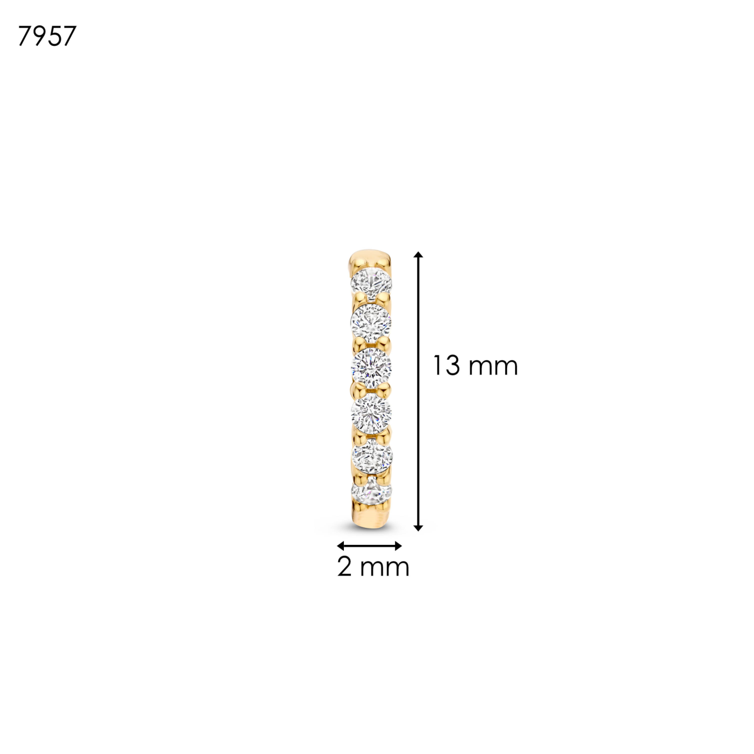 TI SENTO Kleine oorringen - 7957ZY