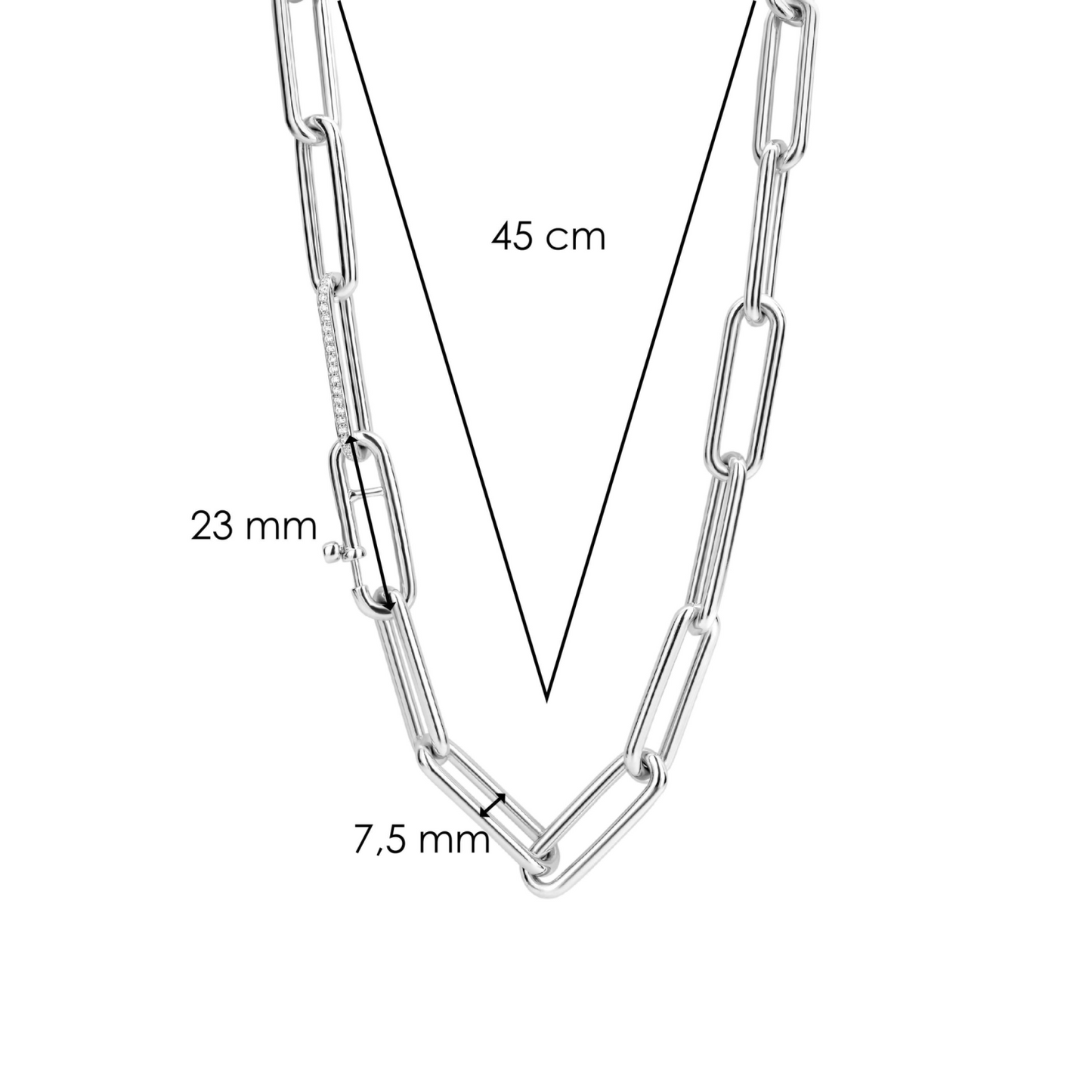 TI SENTO - MILANO COLLIER DAMES 3937ZI/45