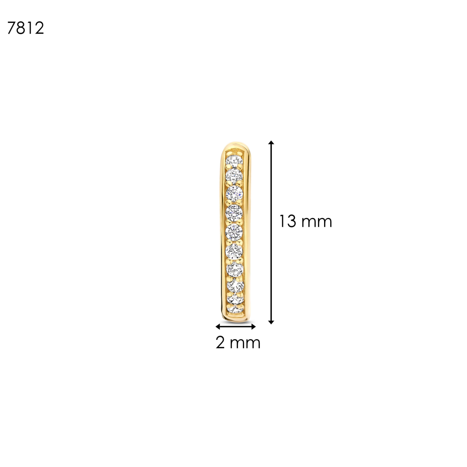 TI SENTO OORBELLEN VERGULD 7812ZY