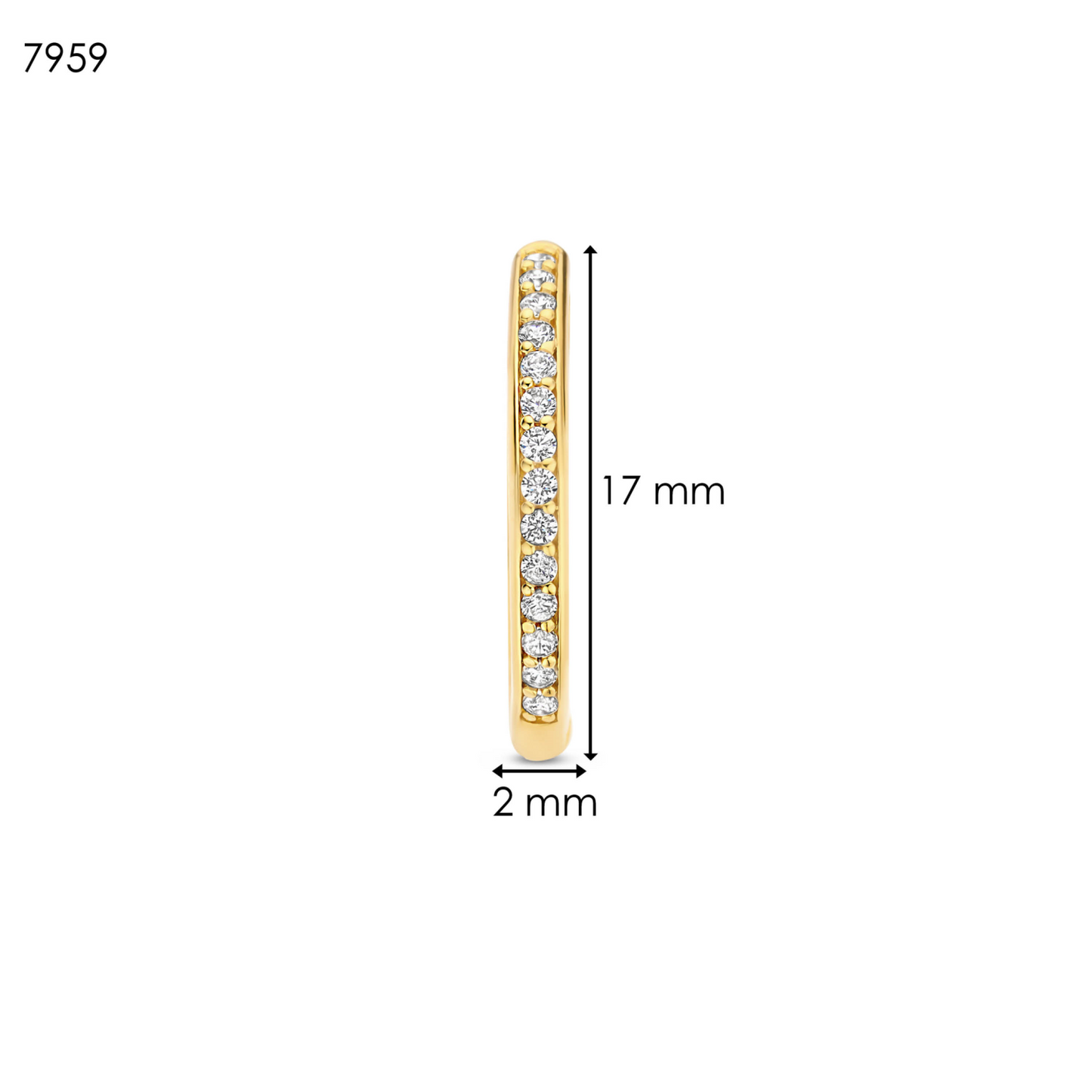 TI SENTO OORBELLEN VERGULD 7959ZY