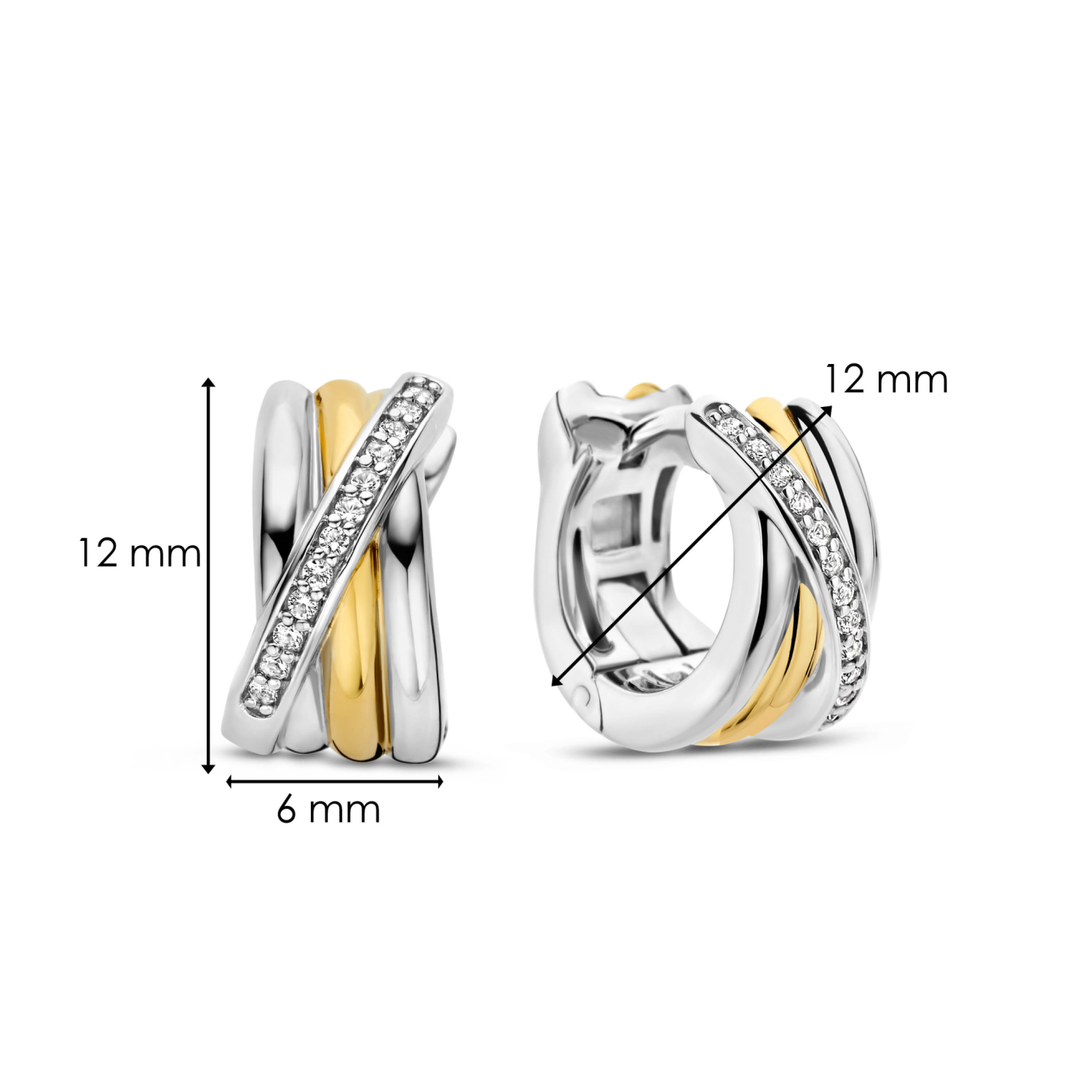 TI SENTO OORBELLEN VERGULD 7960ZY
