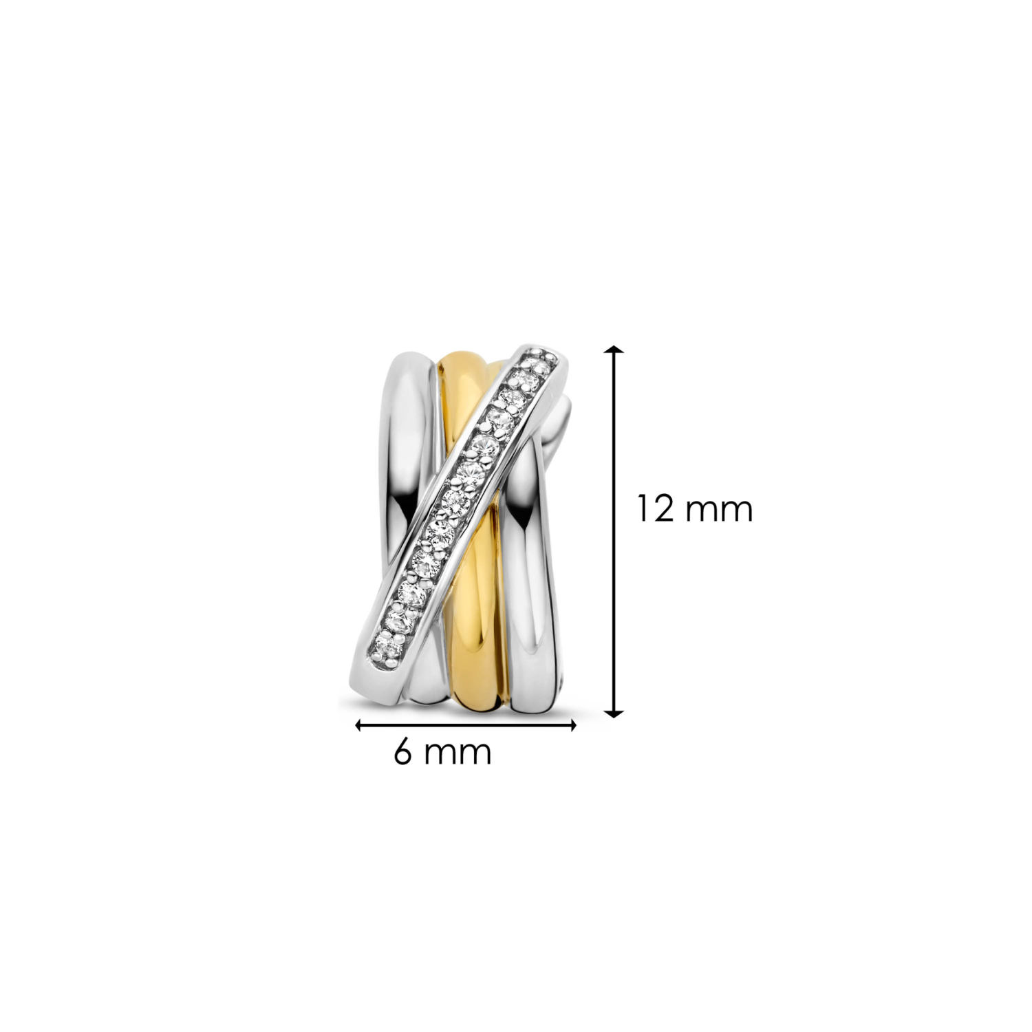 TI SENTO OORBELLEN VERGULD 7960ZY