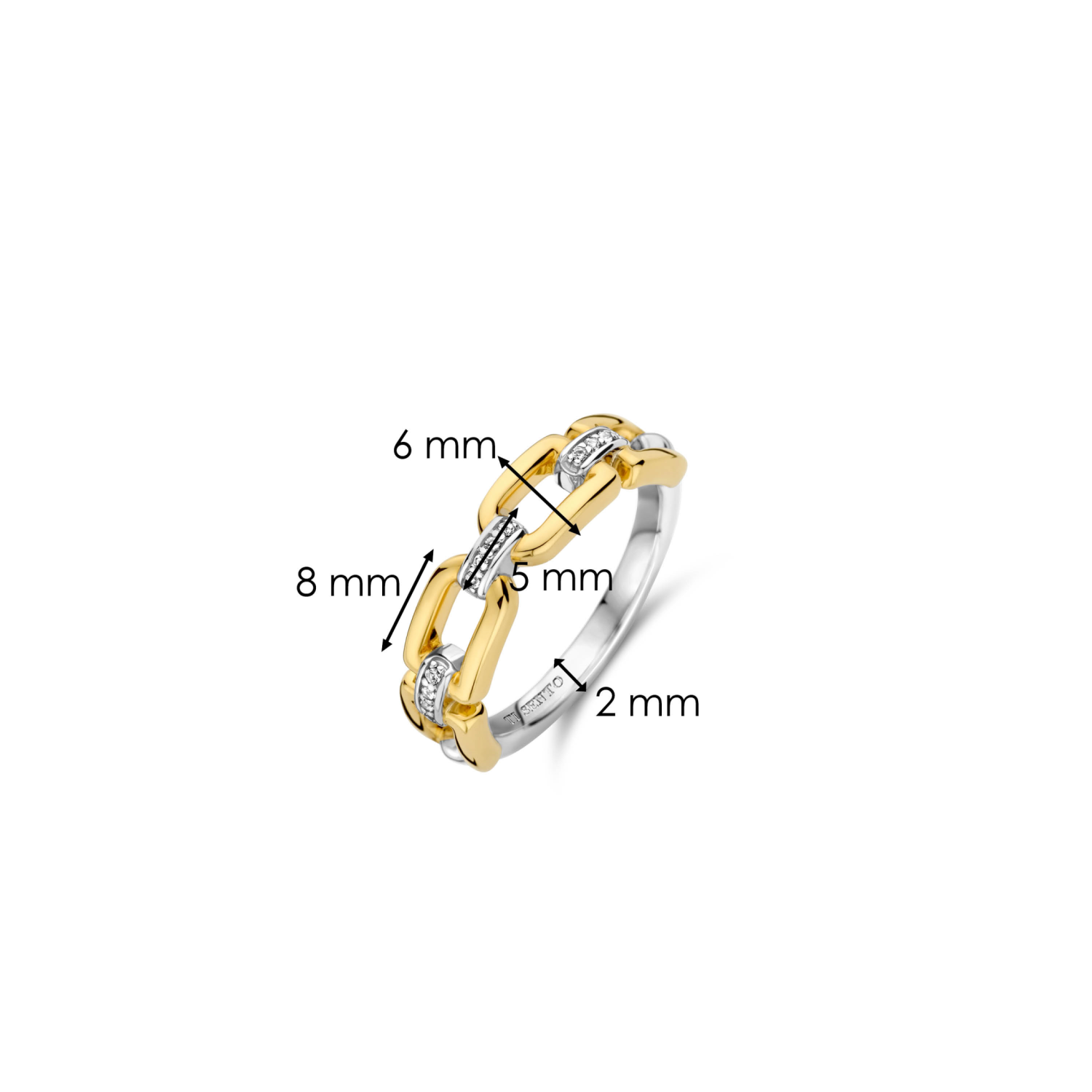 TI SENTO RING VERGULD 12321ZY/56