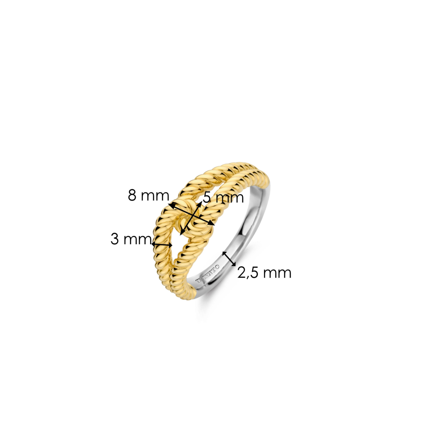 TI SENTO RING VERGULD 12323SY/56