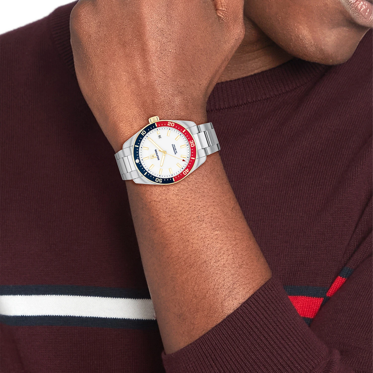 Tommy Hilfiger TH1710551 Horloge Heren Zilverkleurig Automaat 40mm