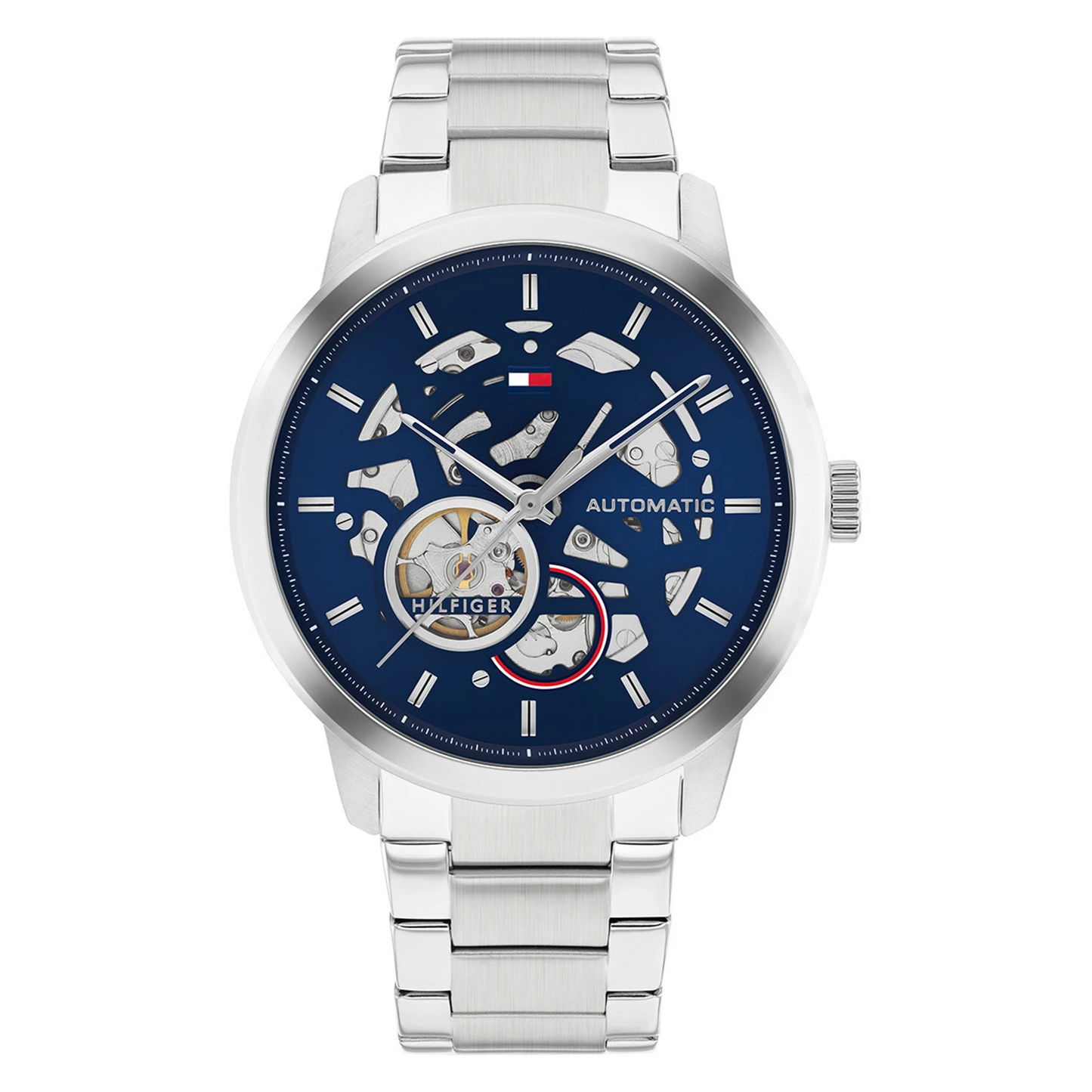 Tommy Hilfiger TH1710661 Horloge Heren Zilverkleurig Automaat  43mm