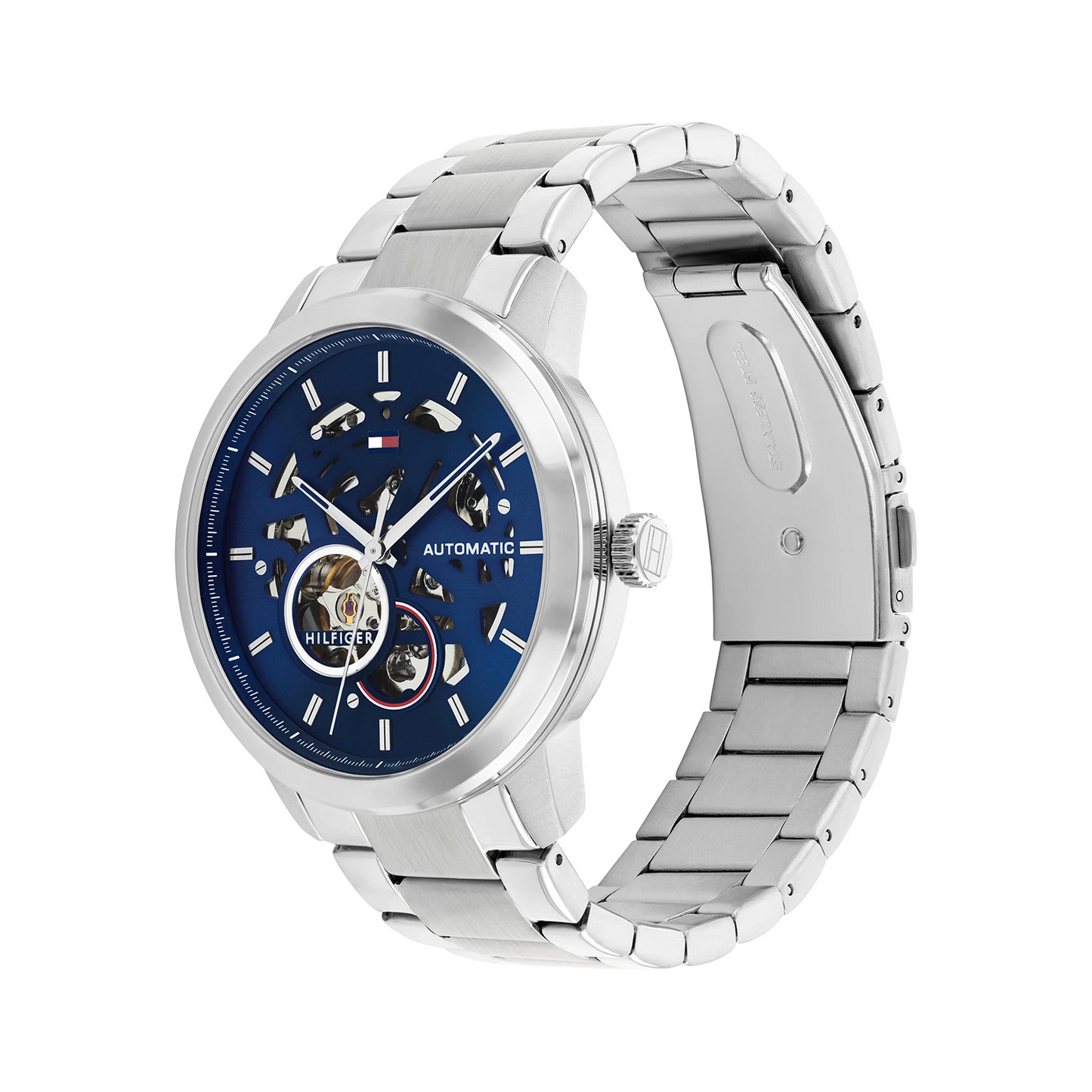 Tommy Hilfiger TH1710661 Horloge Heren Zilverkleurig Automaat  43mm