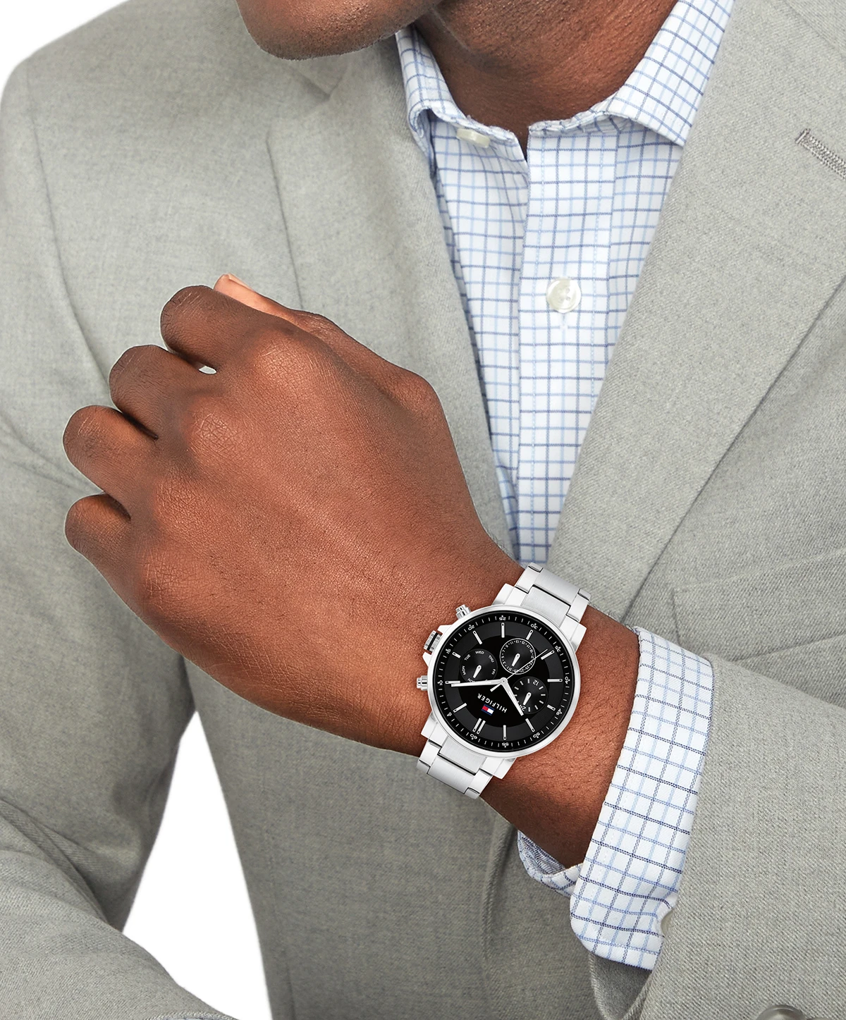 Tommy Hilfiger TH1710667 Horloge Heren Zilverkleurig 44mm