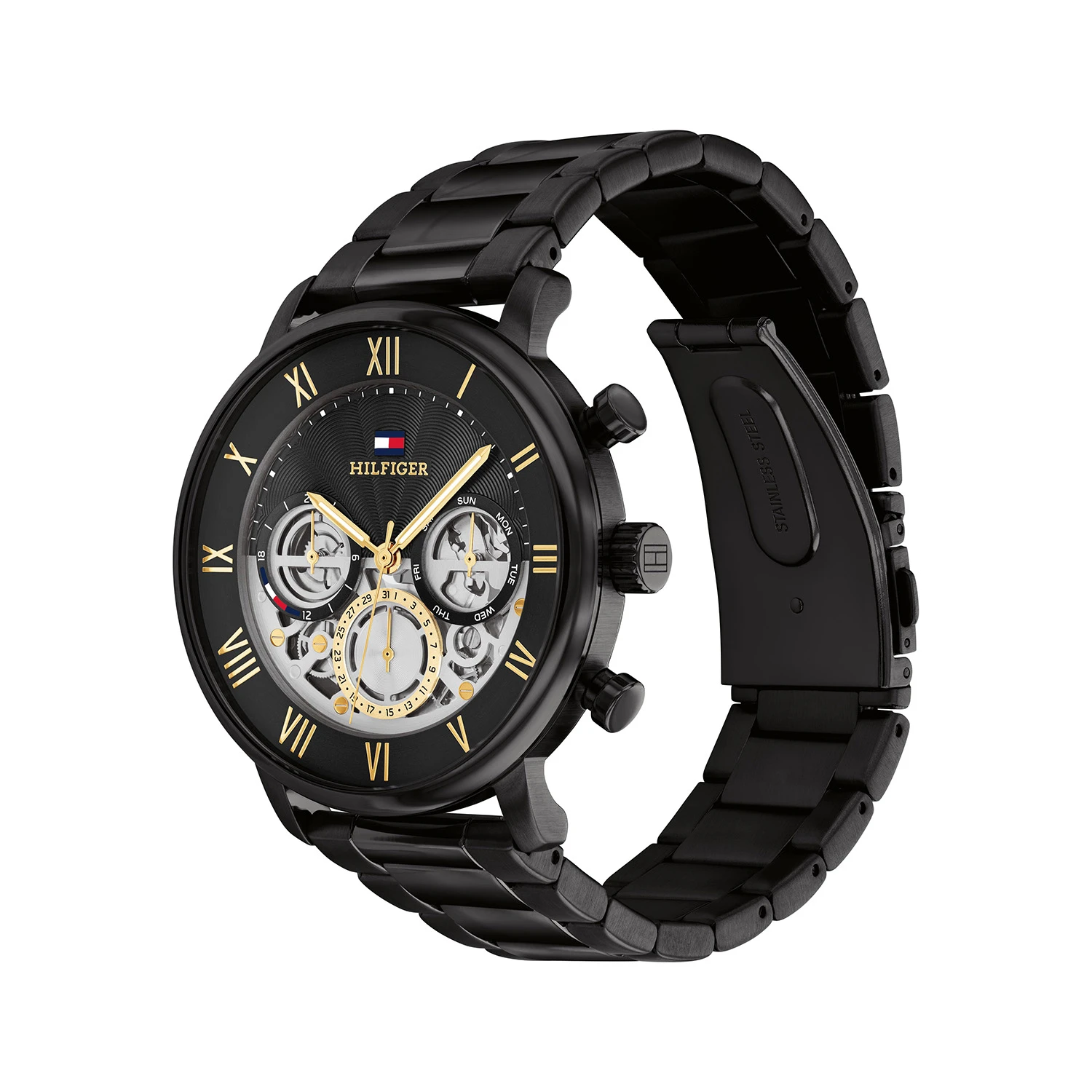 Tommy Hilfiger TH1710706 Horloge Heren Staal Zwart 44mm