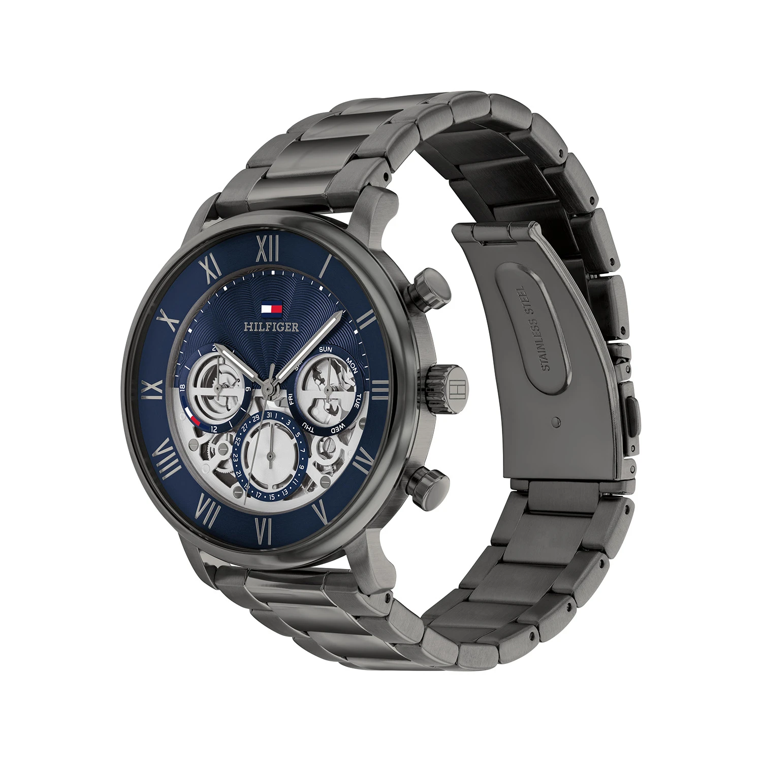 Tommy Hilfiger TH1710707 Horloge Heren Staal Gunmetal 44mm