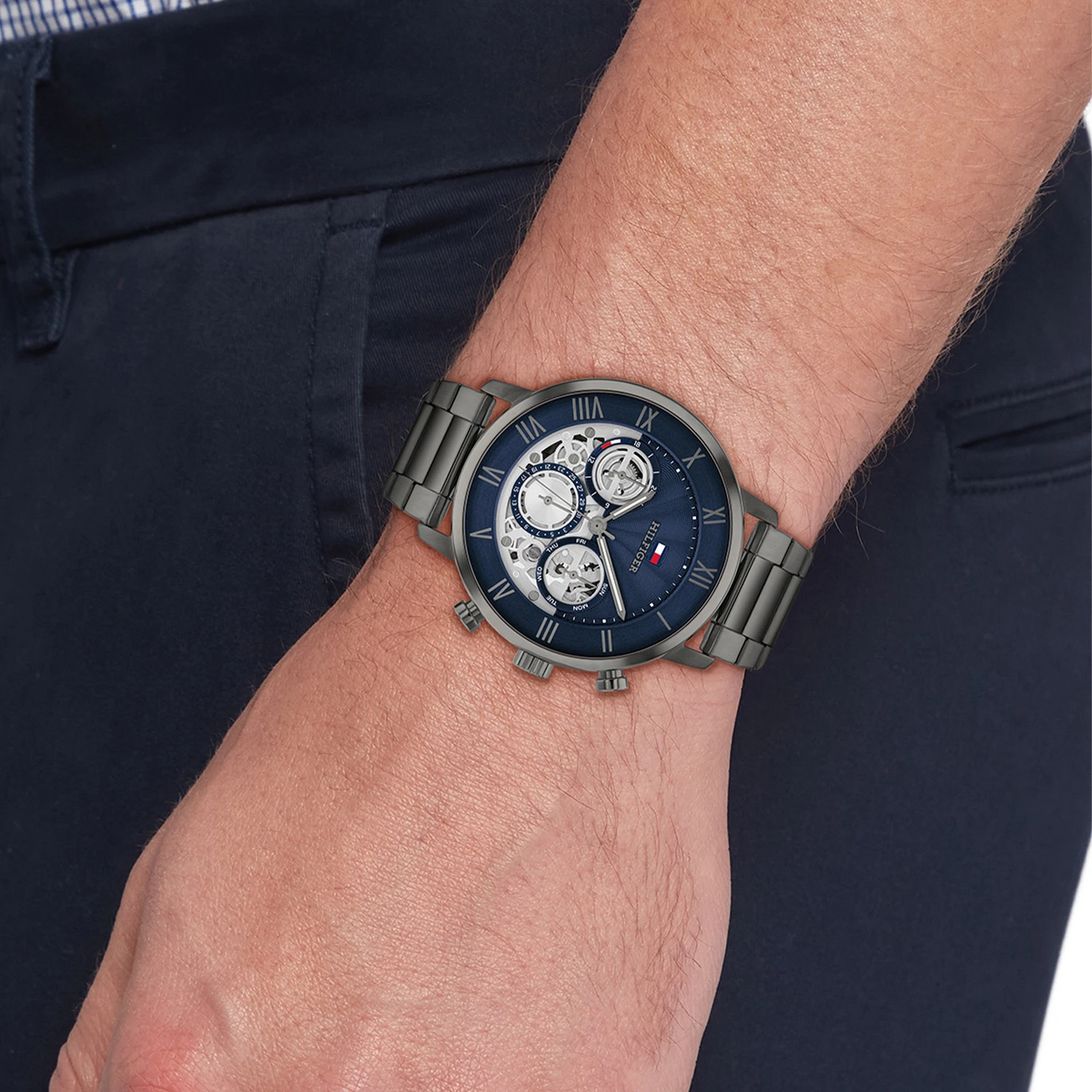 Tommy Hilfiger TH1710707 Horloge Heren Staal Gunmetal 44mm