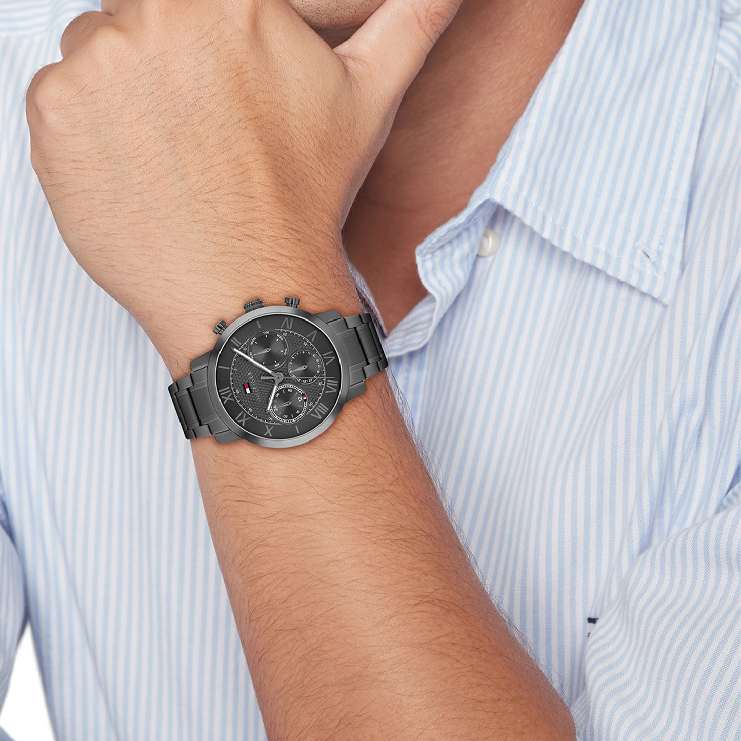 Tommy Hilfiger TH1710730 Horloge Heren Staal Gunmetal 42mm