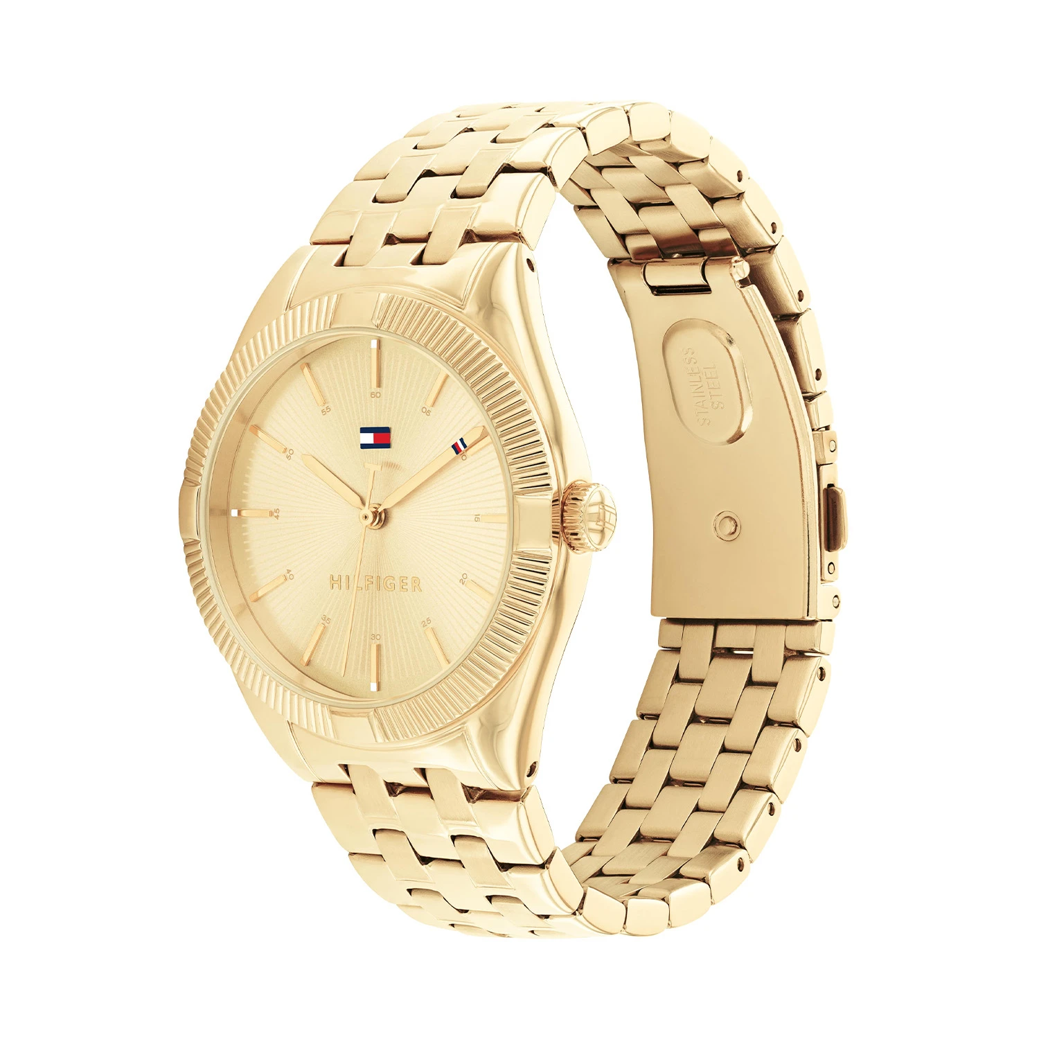 Tommy Hilfiger TH1782550 Horloge Dames Staal Goudkleurig Schakelband 34mm