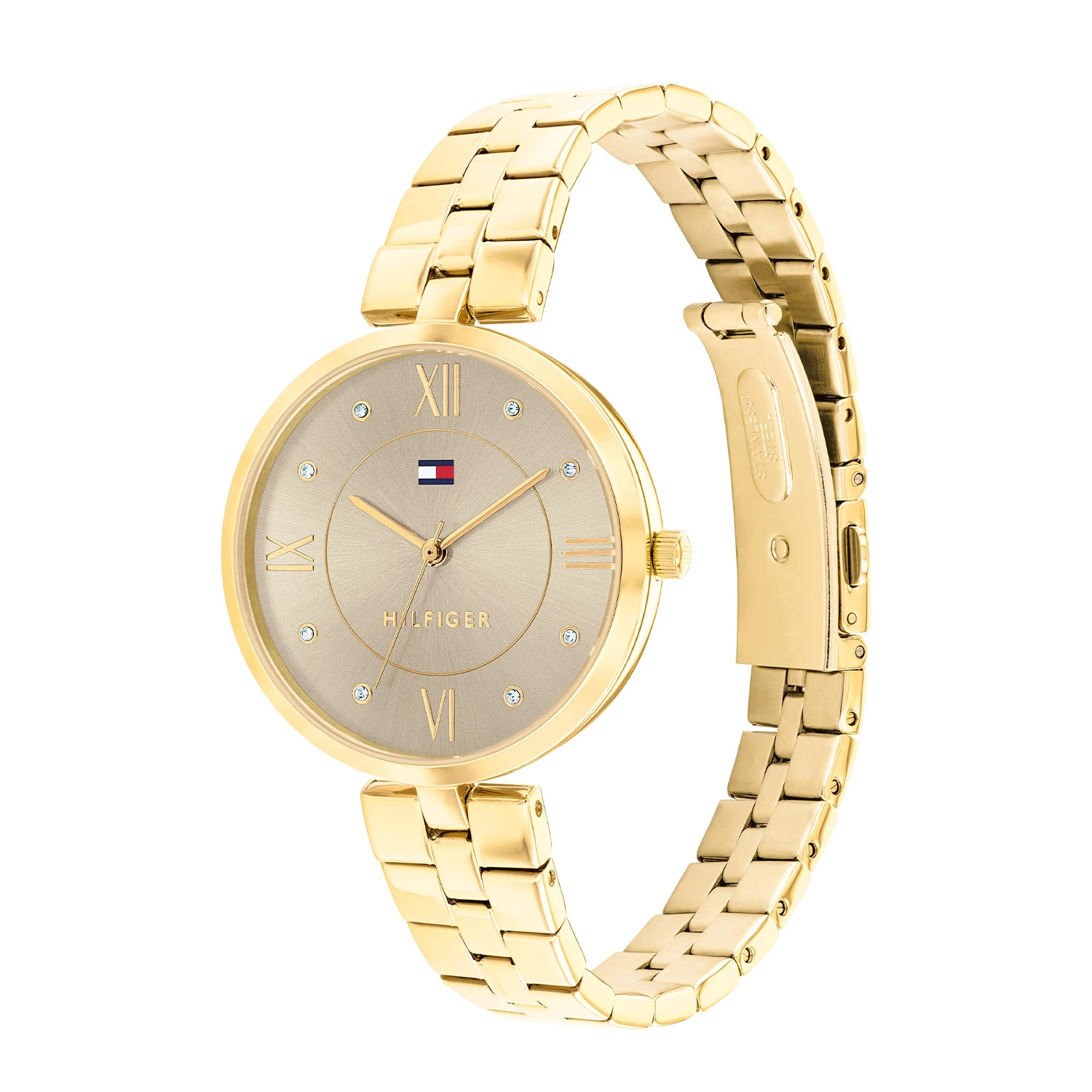 Tommy Hilfiger TH1782685 Horloge Dames Goudkleurig 34mm