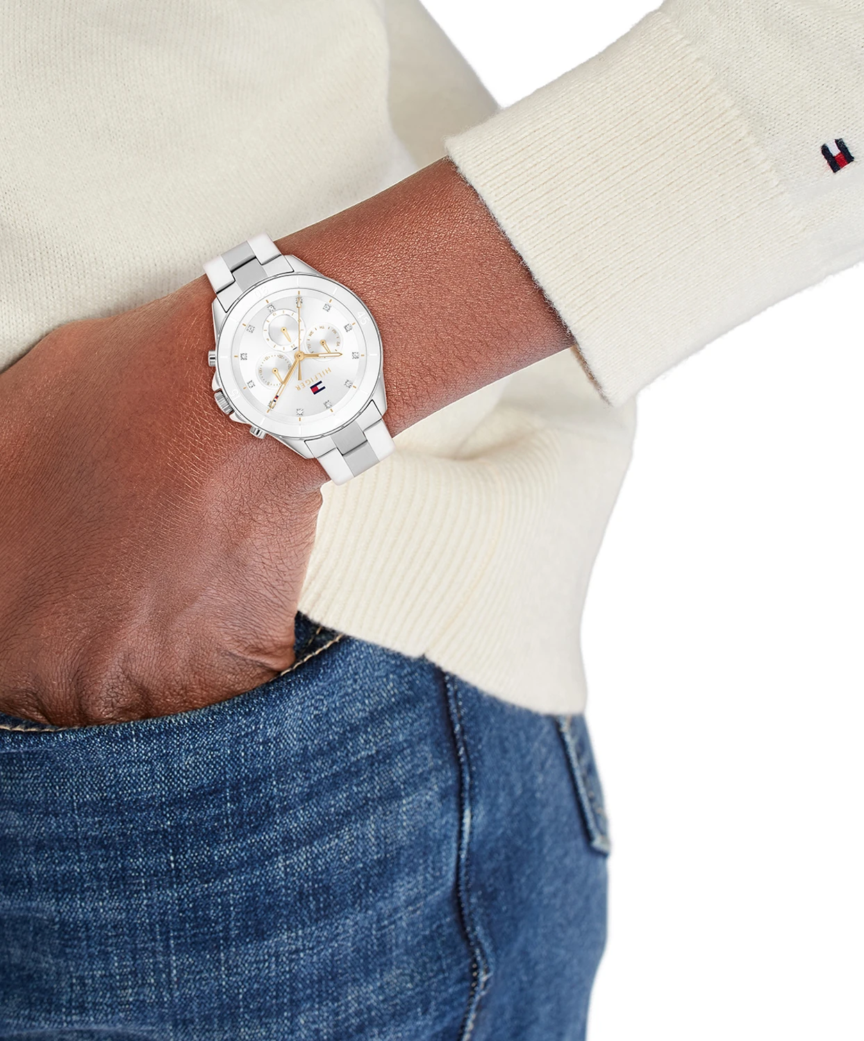 Tommy Hilfiger TH1782707 Horloge Dames Zilverkleurig 40mm