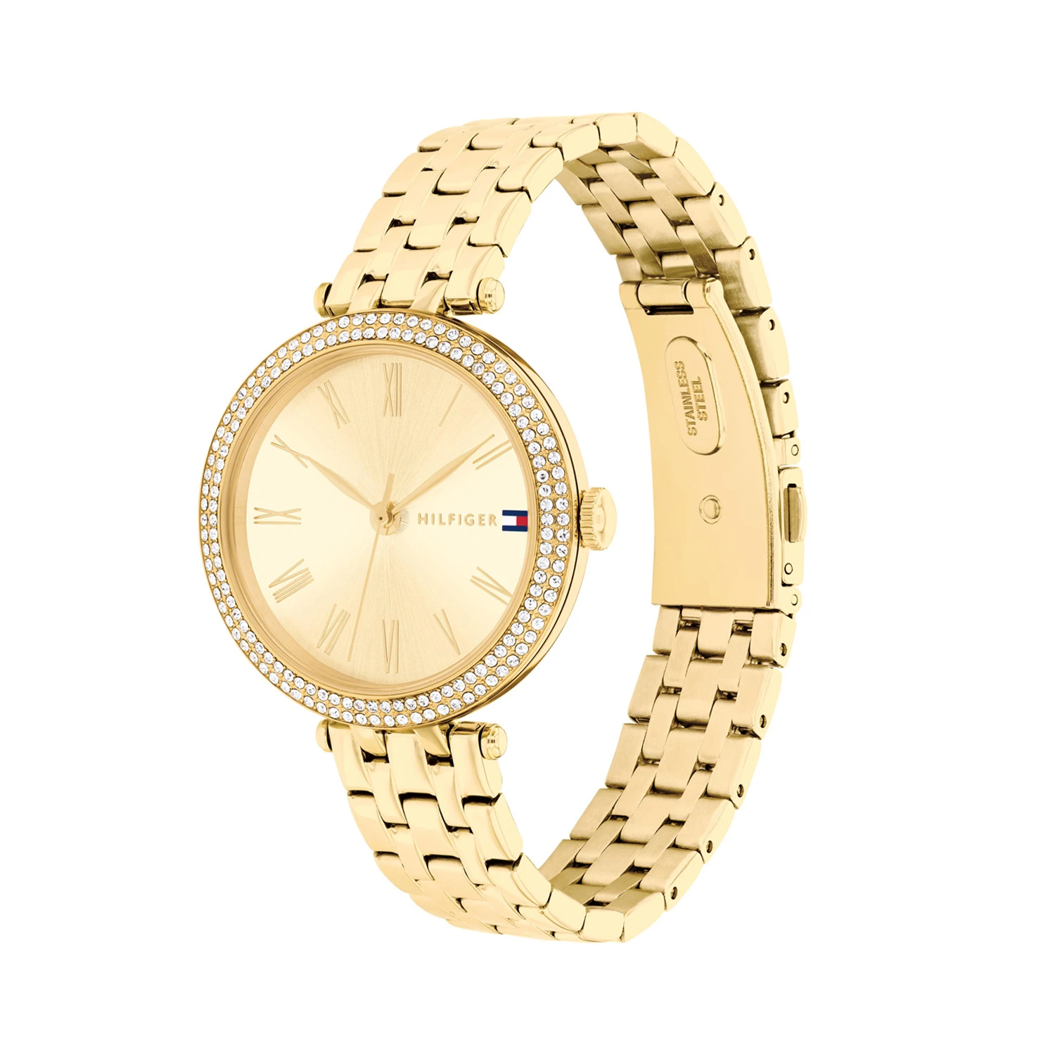 Tommy Hilfiger TH1782718 Horloge Dames Goudkleurig 34mm