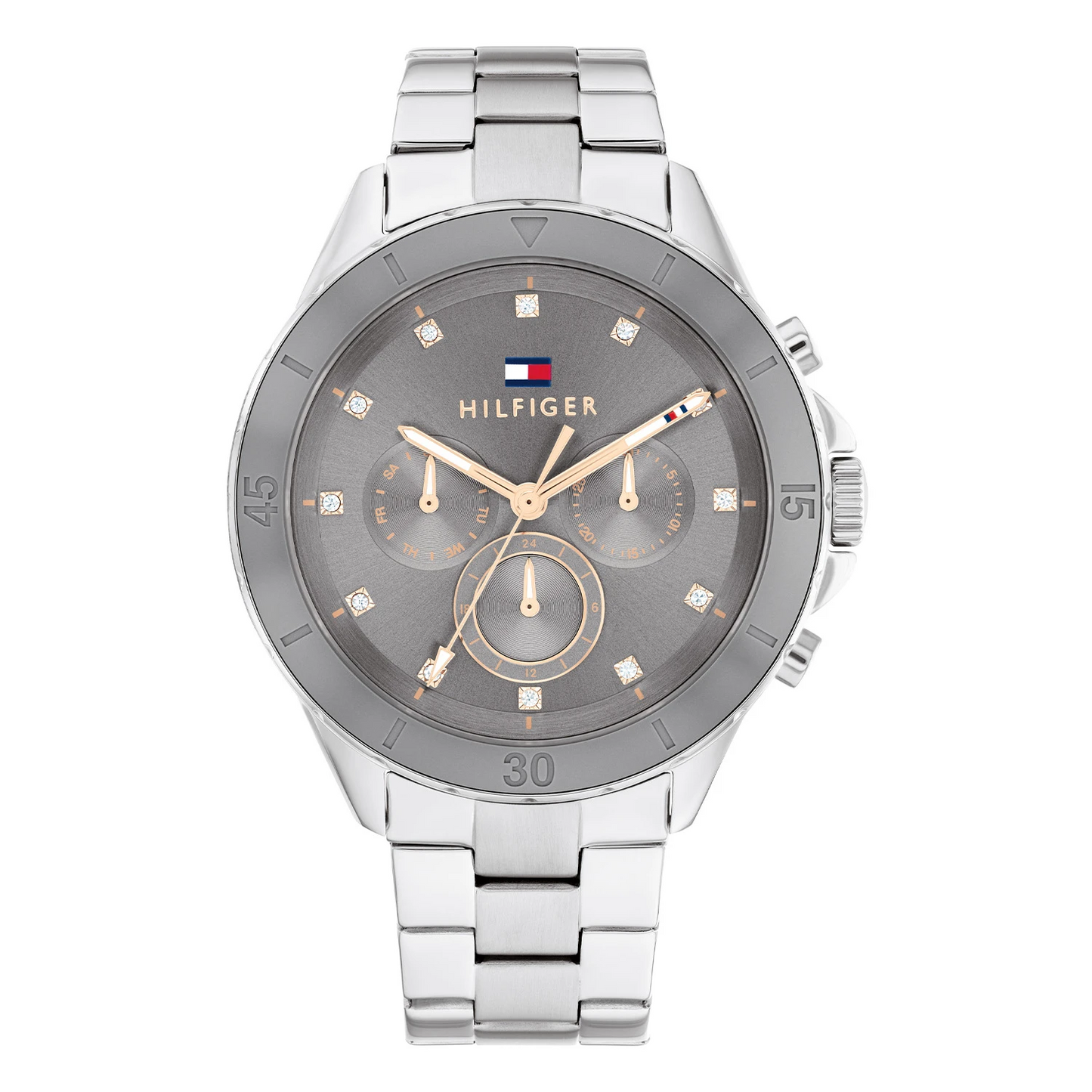 Tommy Hilfiger TH1782742 Horloge Dames Zilverkleurig 40mm