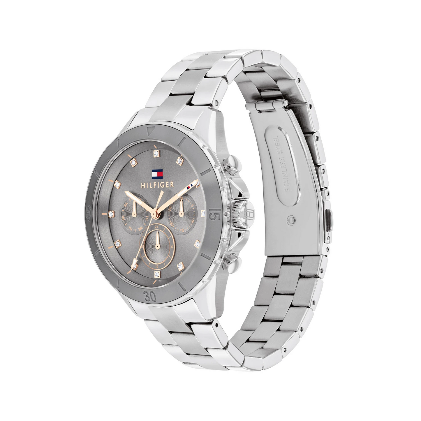 Tommy Hilfiger TH1782742 Horloge Dames Zilverkleurig 40mm