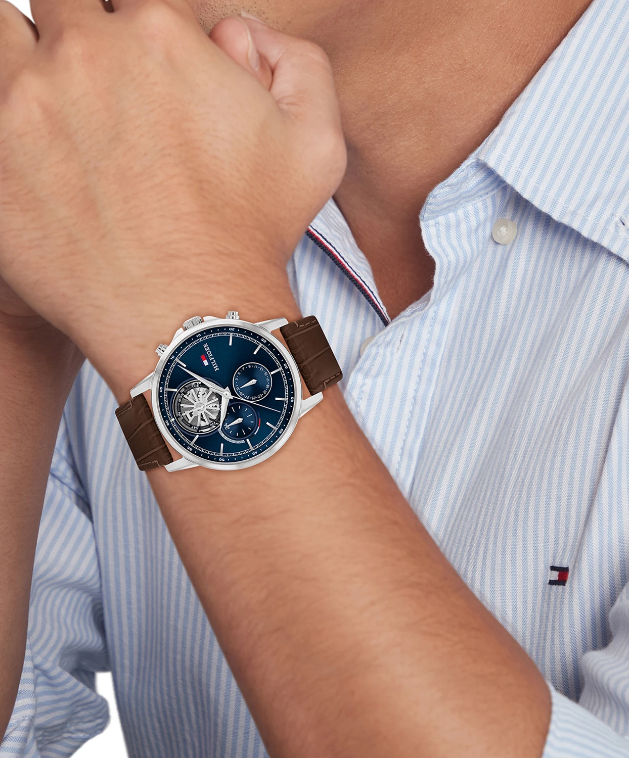 Tommy Hilfiger TH17910629 Horloge Heren Zilvekleurig 44mm
