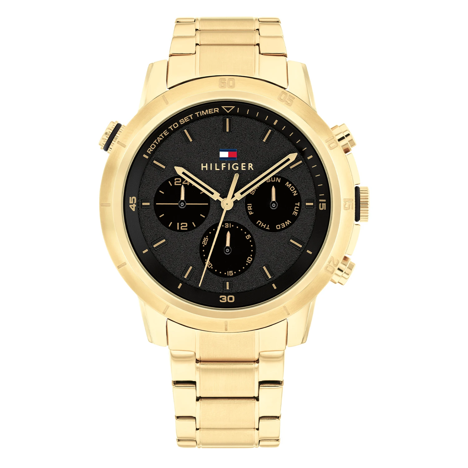 Tommy Hilfiger TH1792109 Horloge Heren Goudkleurig 46mm