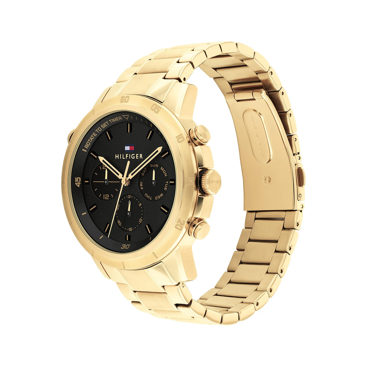 Tommy Hilfiger TH1792109 Horloge Heren Goudkleurig 46mm
