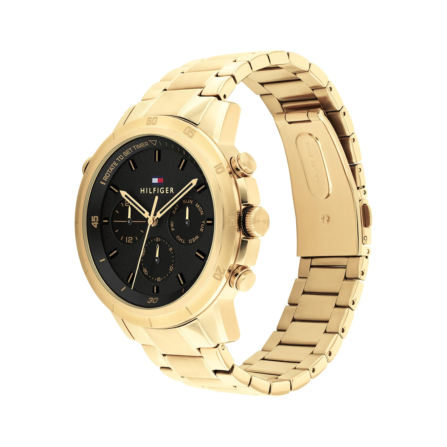 Tommy Hilfiger TH1792109 Horloge Heren Goudkleurig 46mm