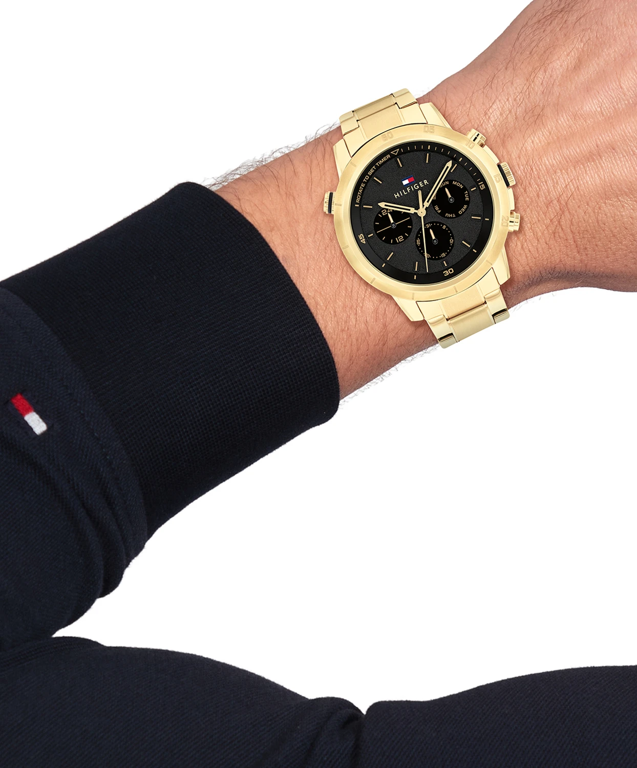 Tommy Hilfiger TH1792109 Horloge Heren Goudkleurig 46mm