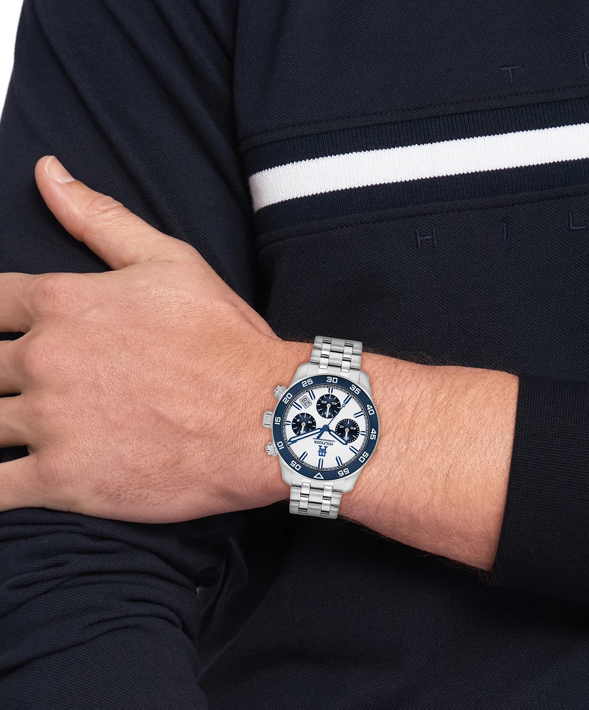 Tommy Hilfiger TH1792157 Horloge Heren Zilverkleurig Chronograaf 41mm