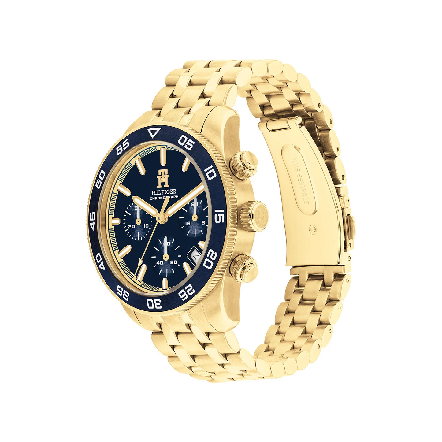 Tommy Hilfiger TH1792158 Horloge Heren Goudkleurig Chronograaf 41mm