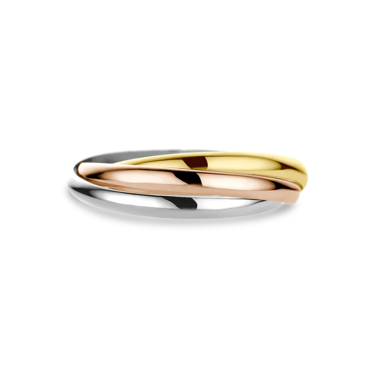 trinity ringen tricolor 14K tricolor goud