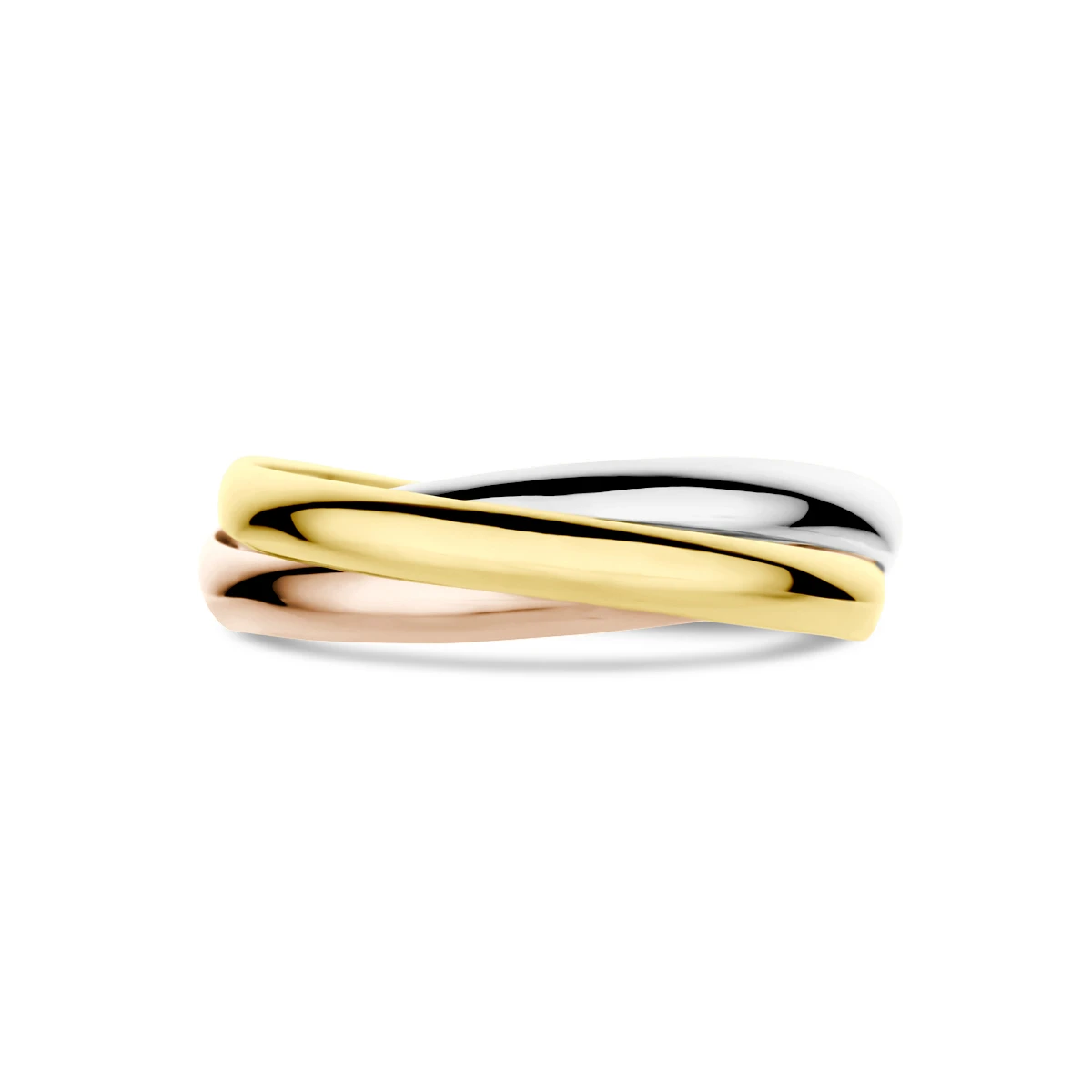 trinity ringen tricolor 14K tricolor goud