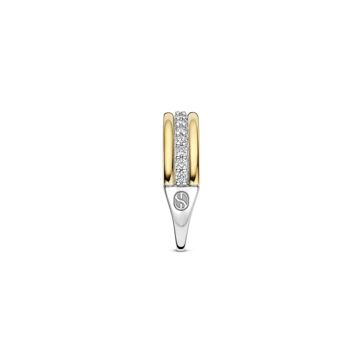 Triple Band Zirkonia Ring Goudkleurig