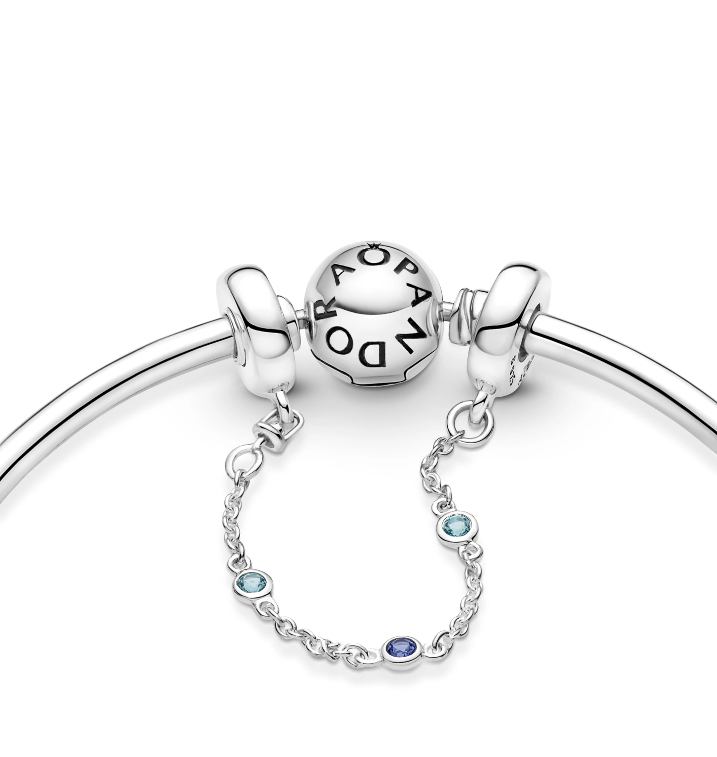 Triple Blue Stone Safety Chain