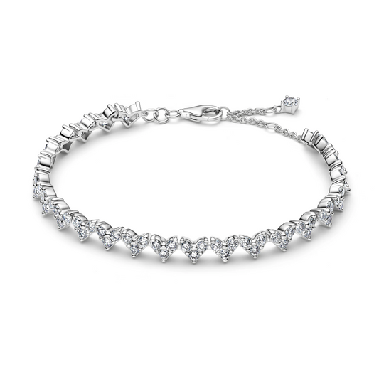 Tripple Steen Hart Armband