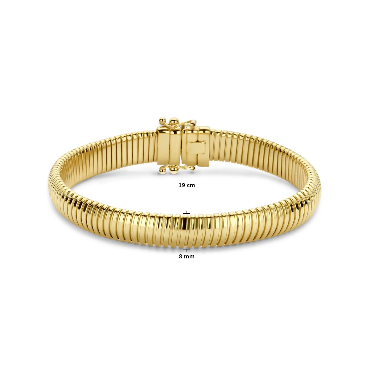 tubogas 8 mm 14K geelgoud