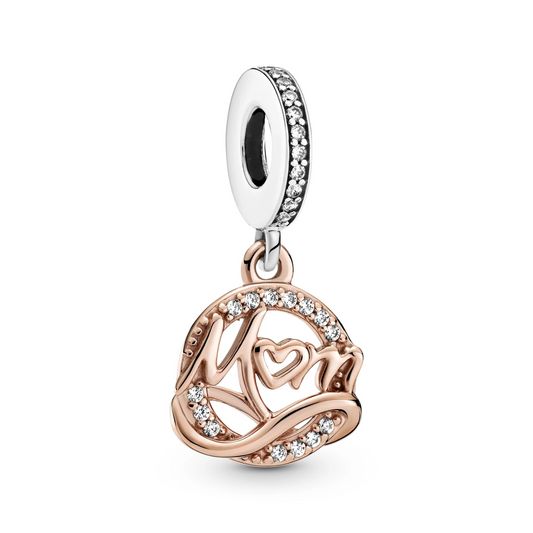 Two-tone Mum Dangle Charm