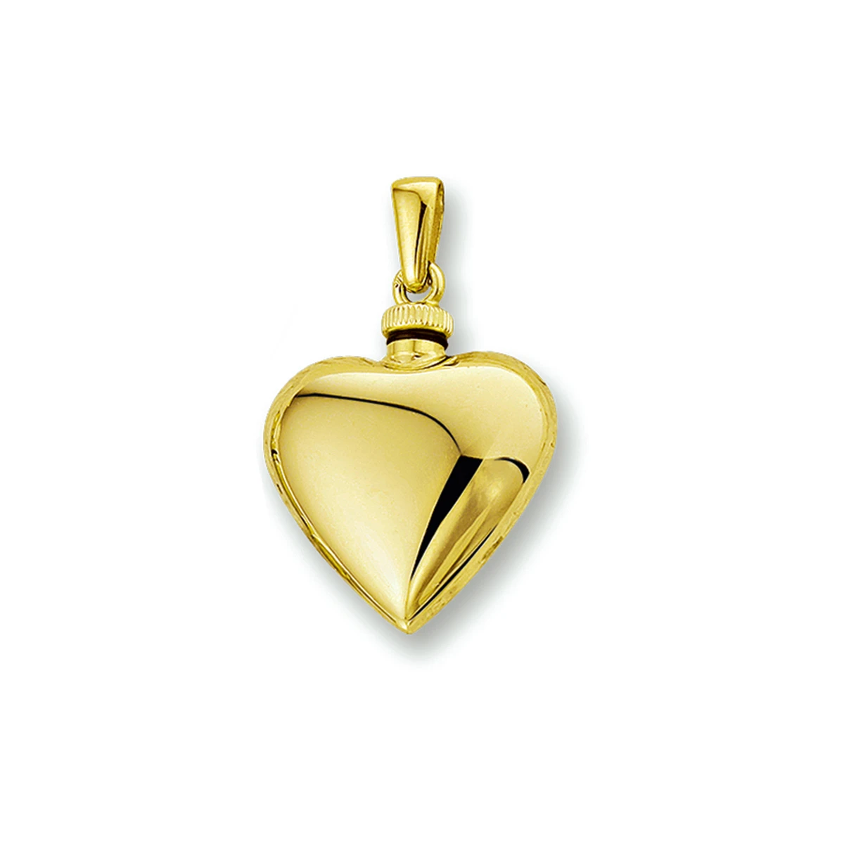 urnhanger hart 17 mm 14K geelgoud