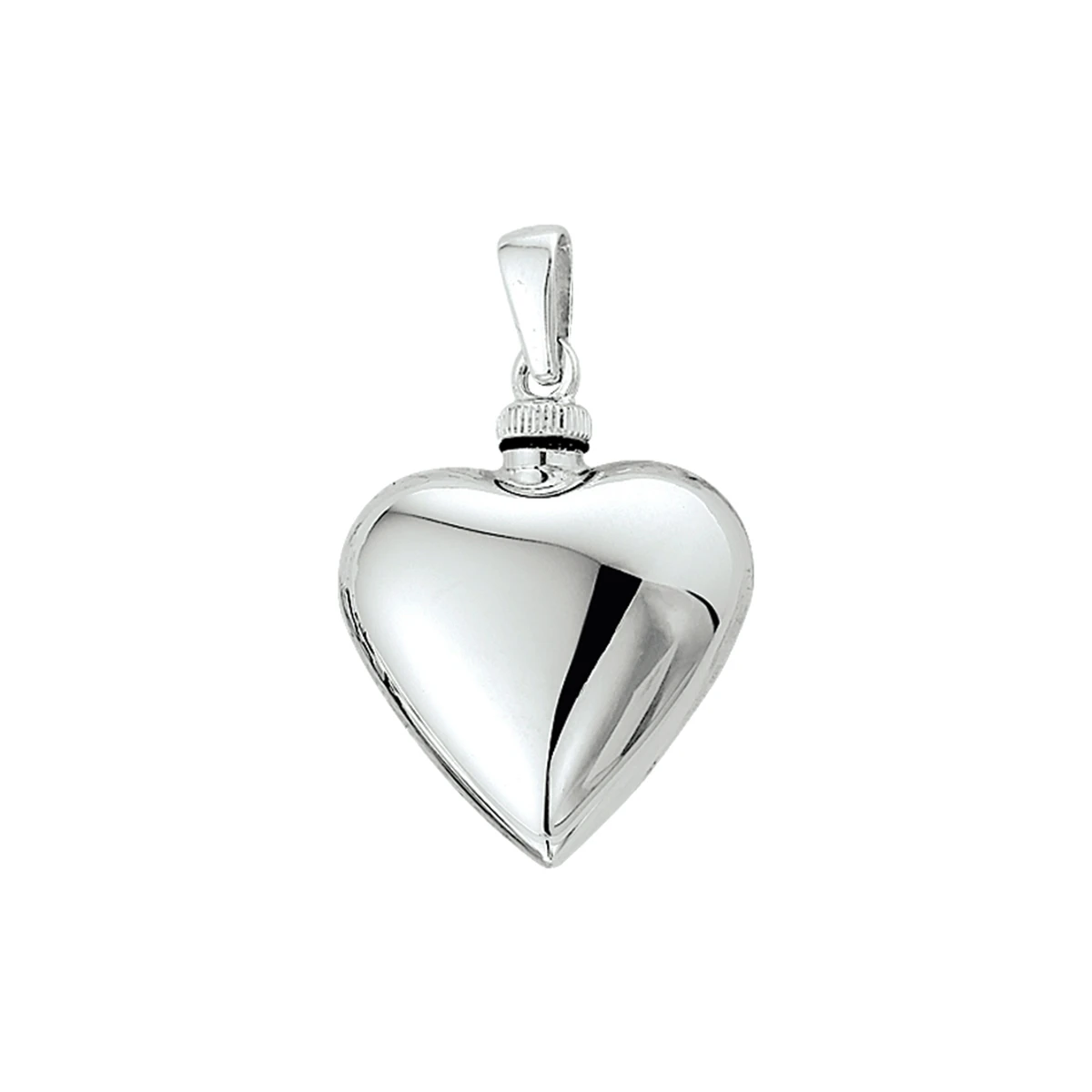 urnhanger hart 20,5 mm zilver gerhodineerd