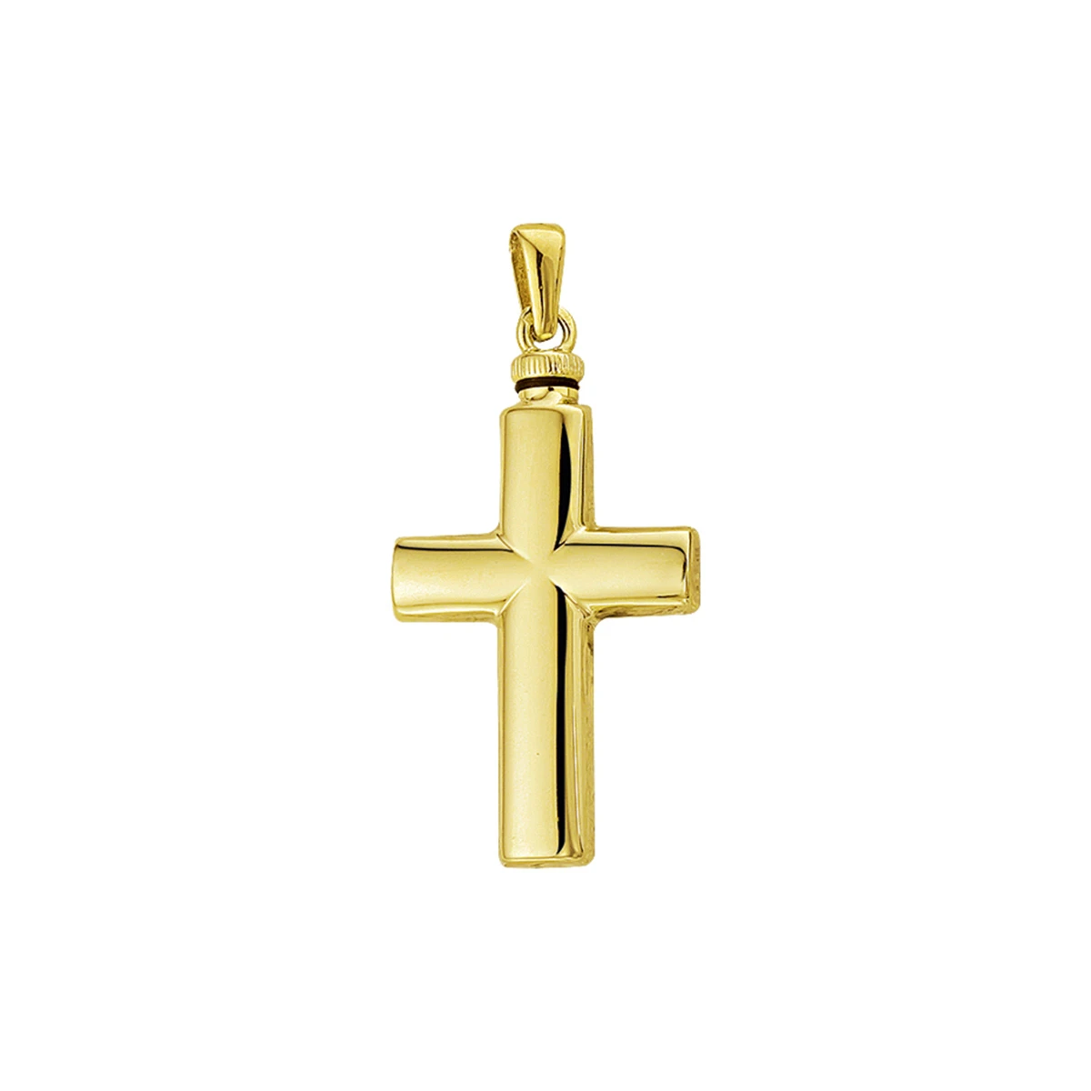 urnhanger kruis 31 mm 14K geelgoud
