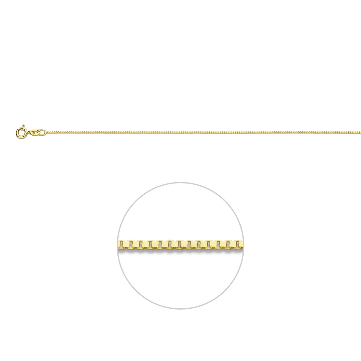 venetiaans 0,7 mm 14K geelgoud
