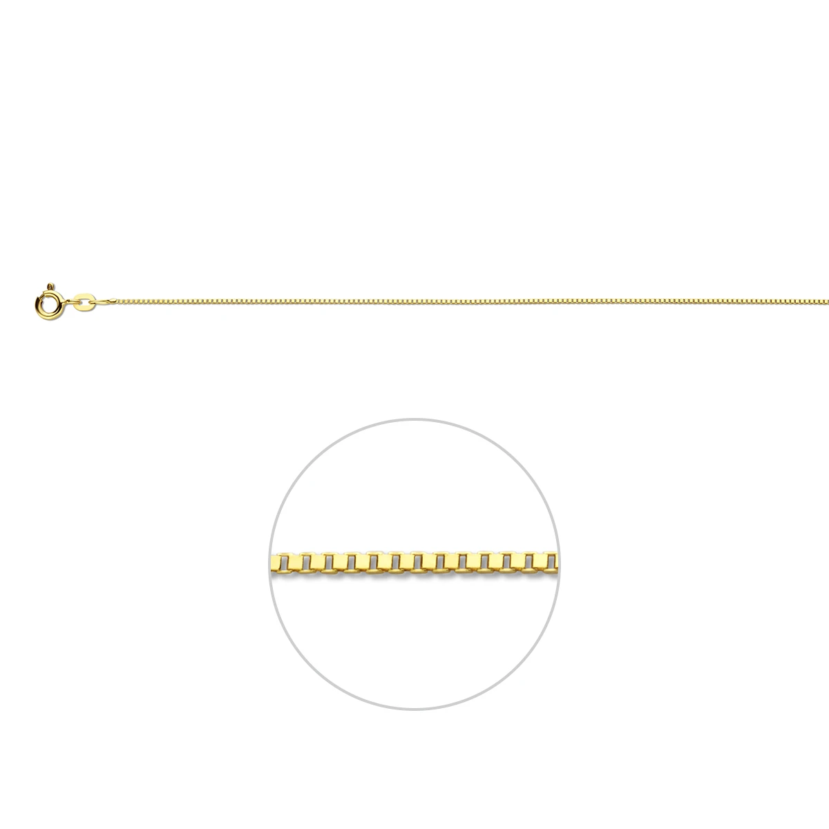 venetiaans 0,8 mm 14K geelgoud