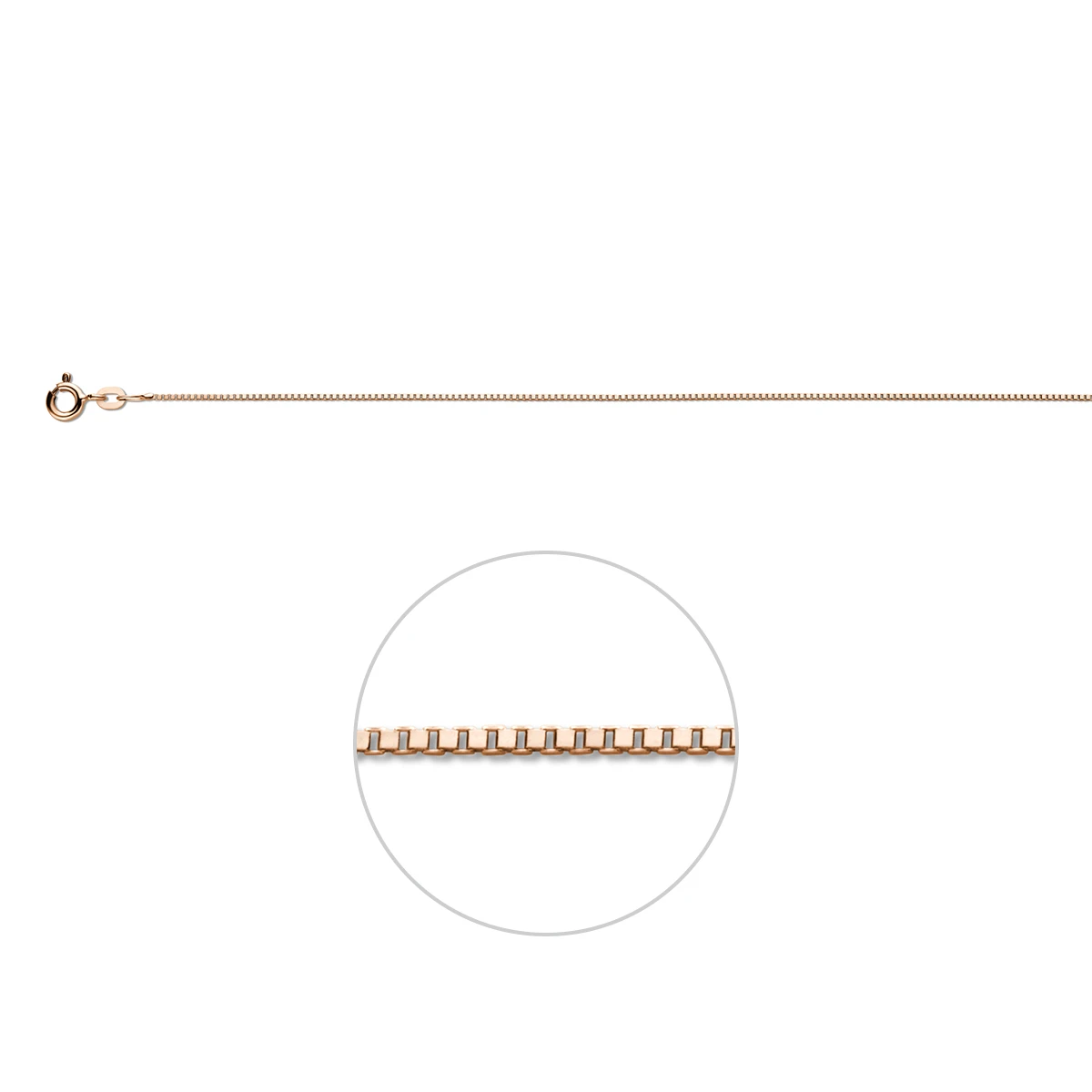 venetiaans 0,8 mm 14K roségoud